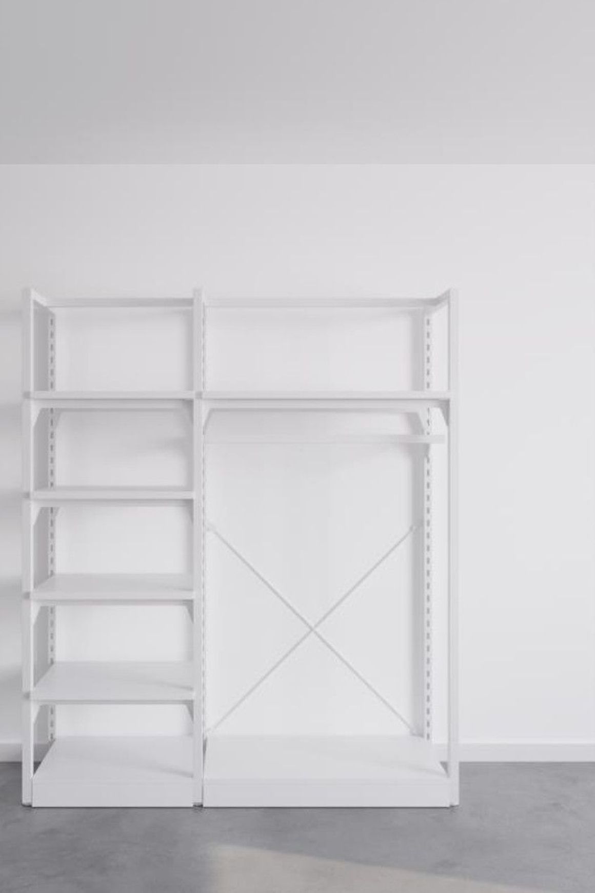 The Fresh White Sneakers Free-Standing Kitset Wardrobe
