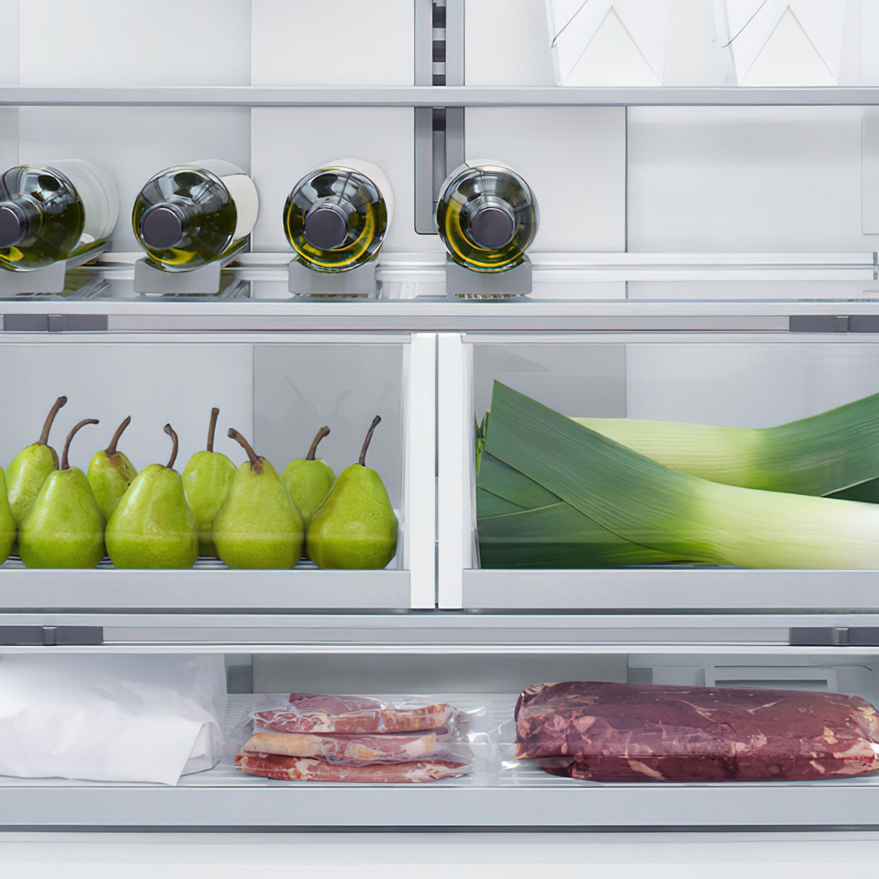 F&P Integrated French Door Fridge Freezer Ice & Water