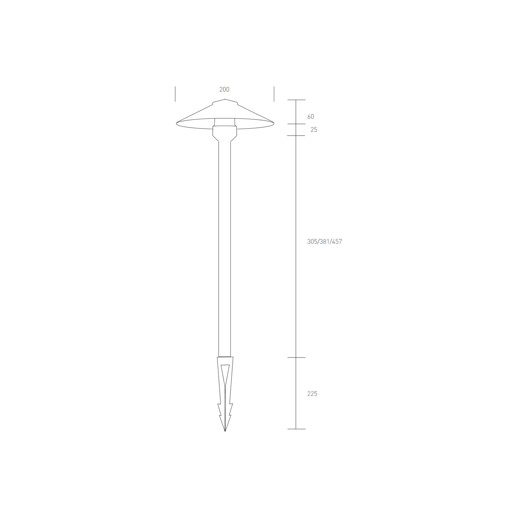 Garden Light Pathwei dimensions