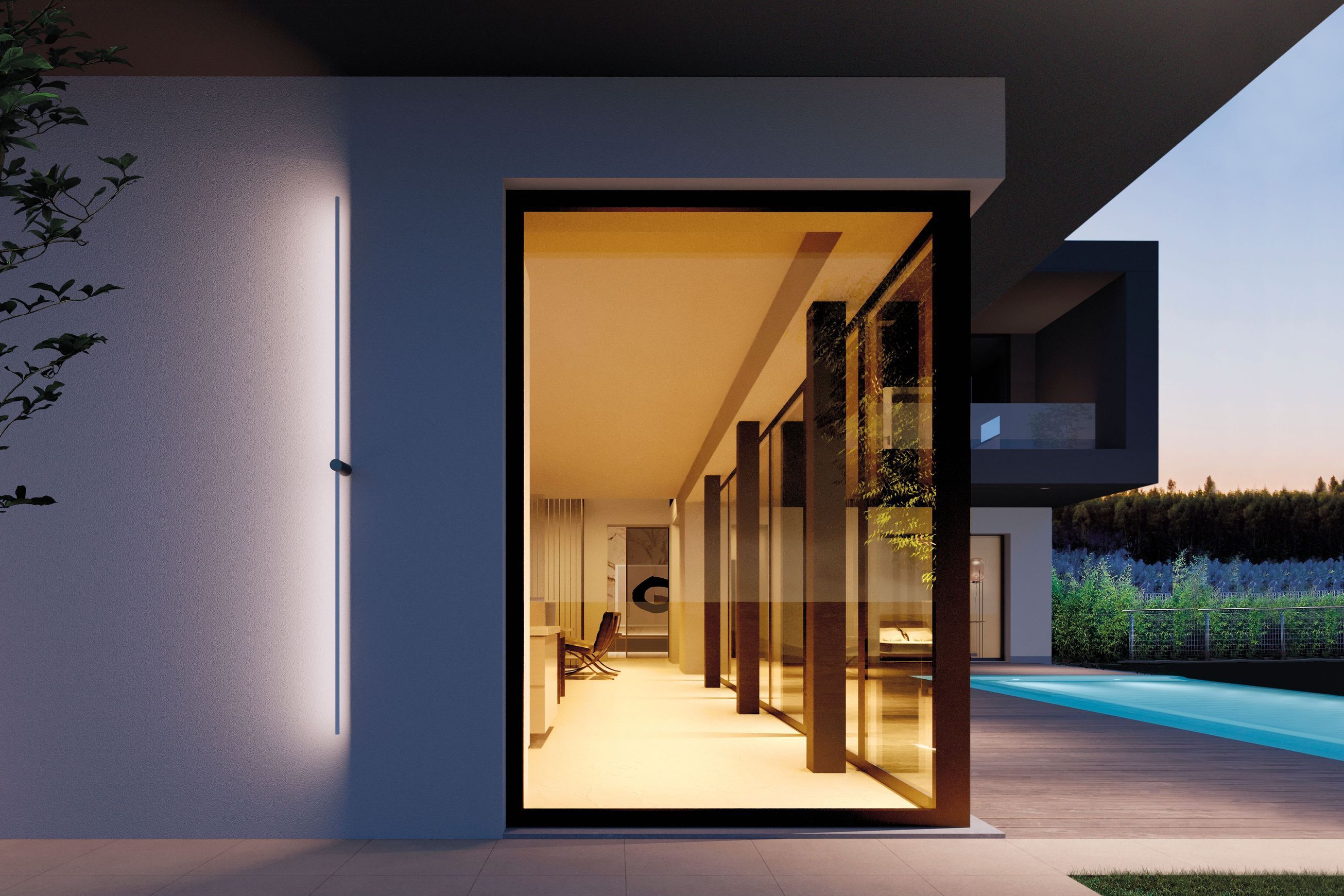 Feeling Applique LED Wall Mounted Outdoor Light