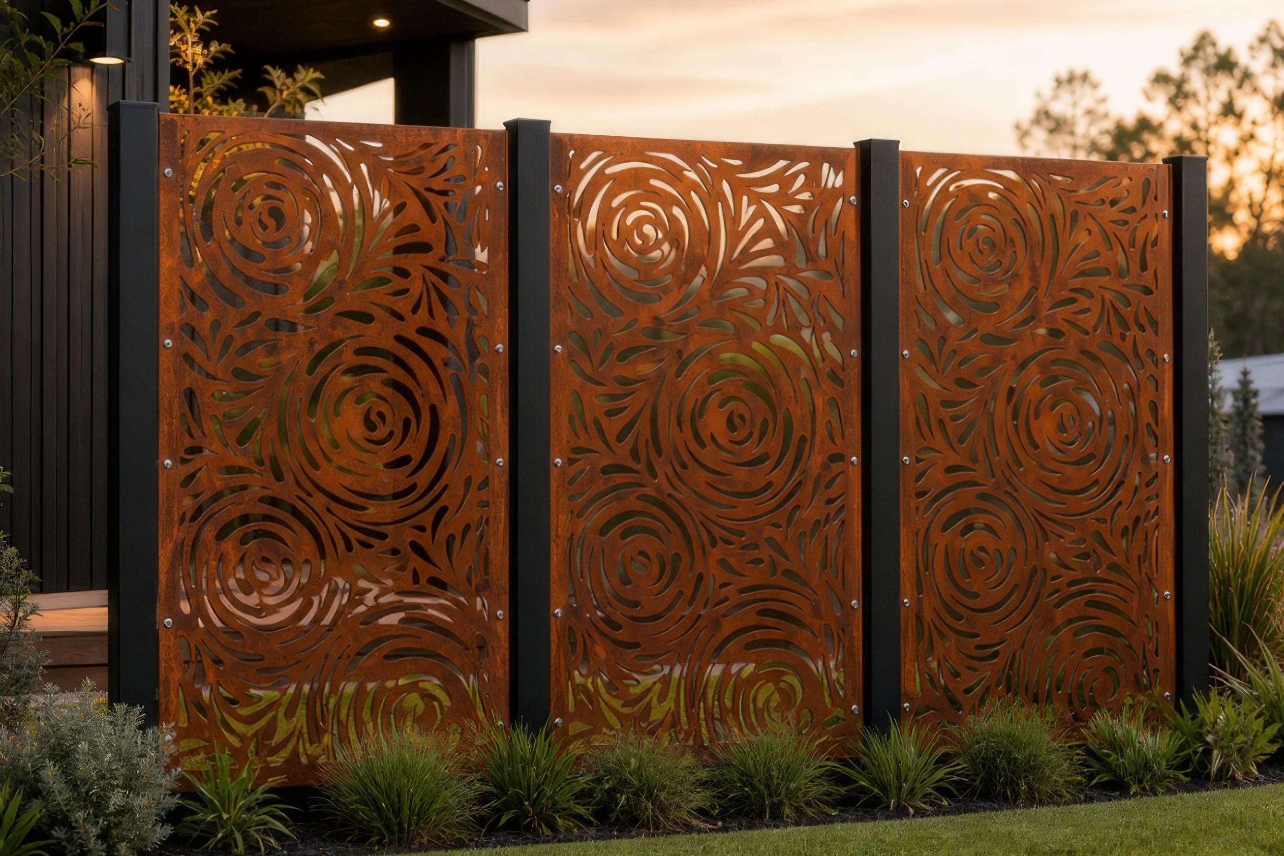 Privacy Screen & Fence Panel - Drop Flower