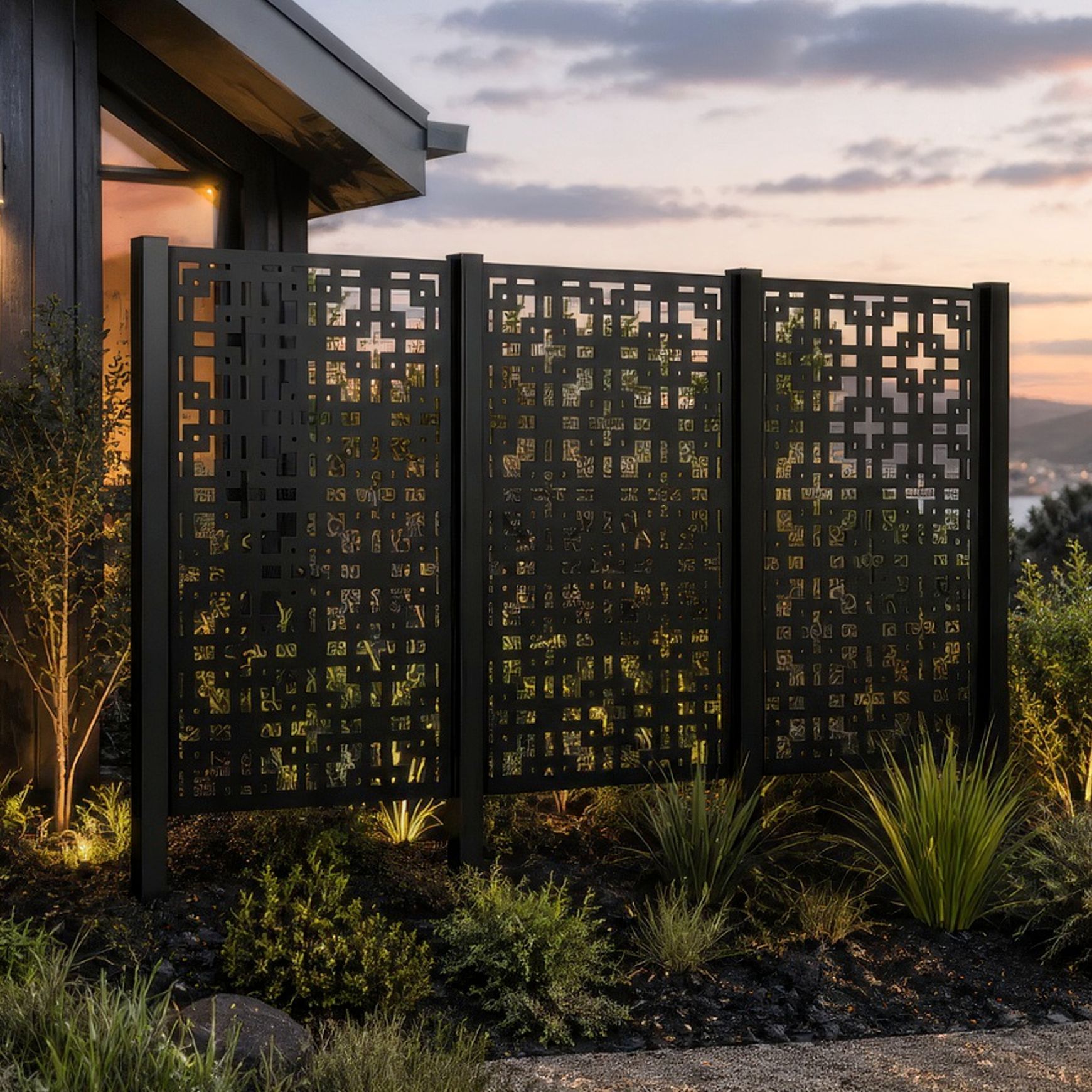 Decorative Screen & Fence Panel - The Squares