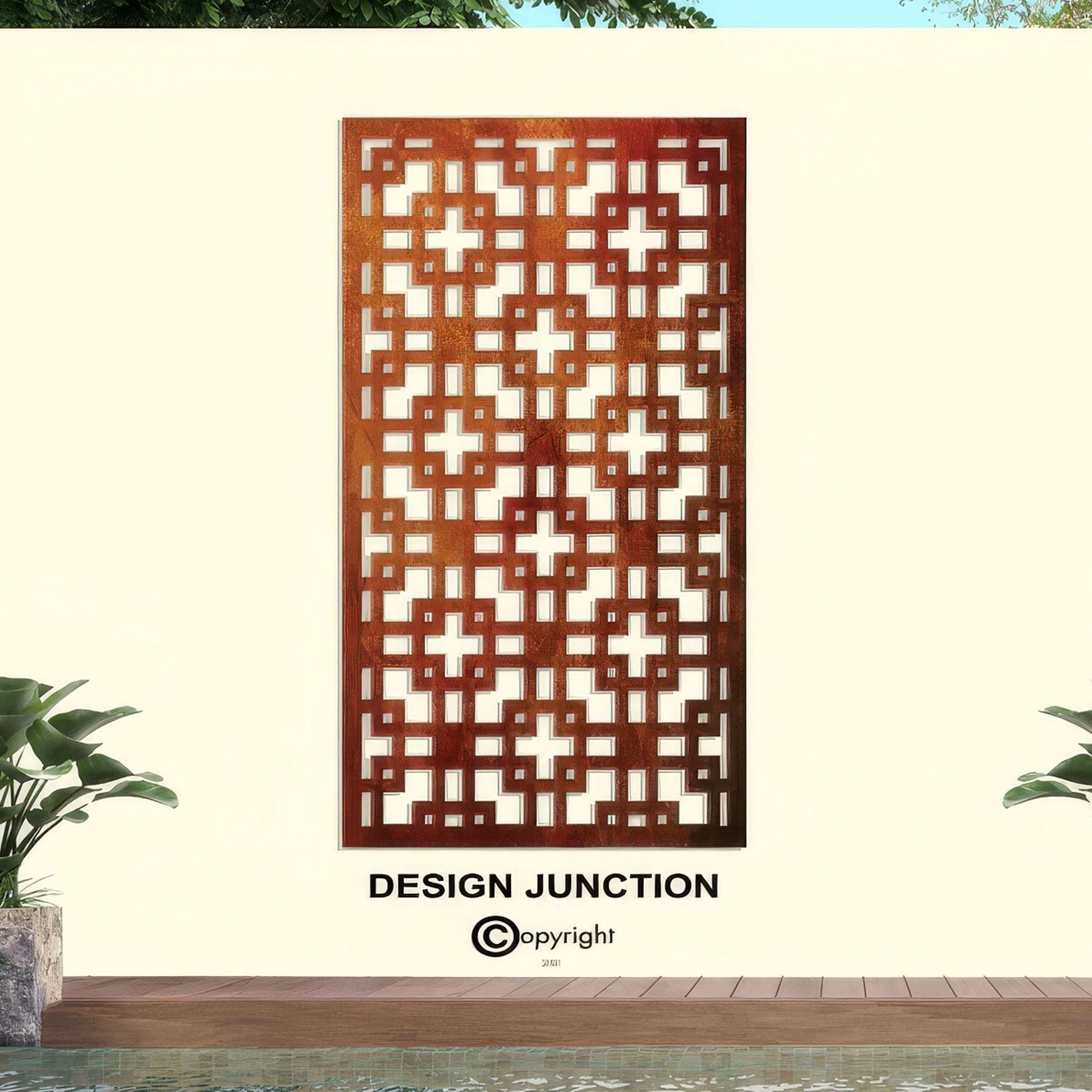Decorative Screen & Fence Panel - The Squares