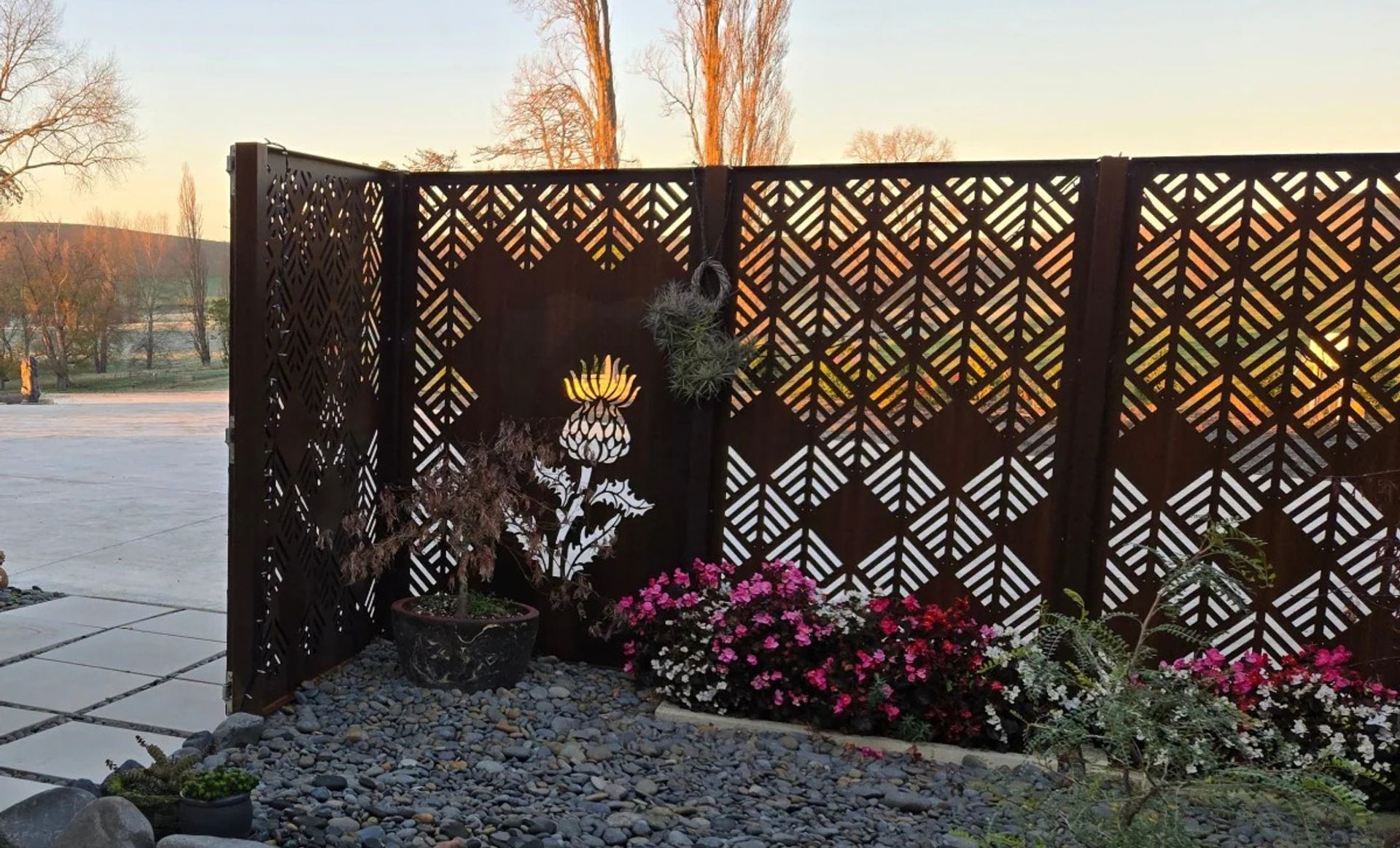 Privacy Screen - Thistle & Weave Panel Set