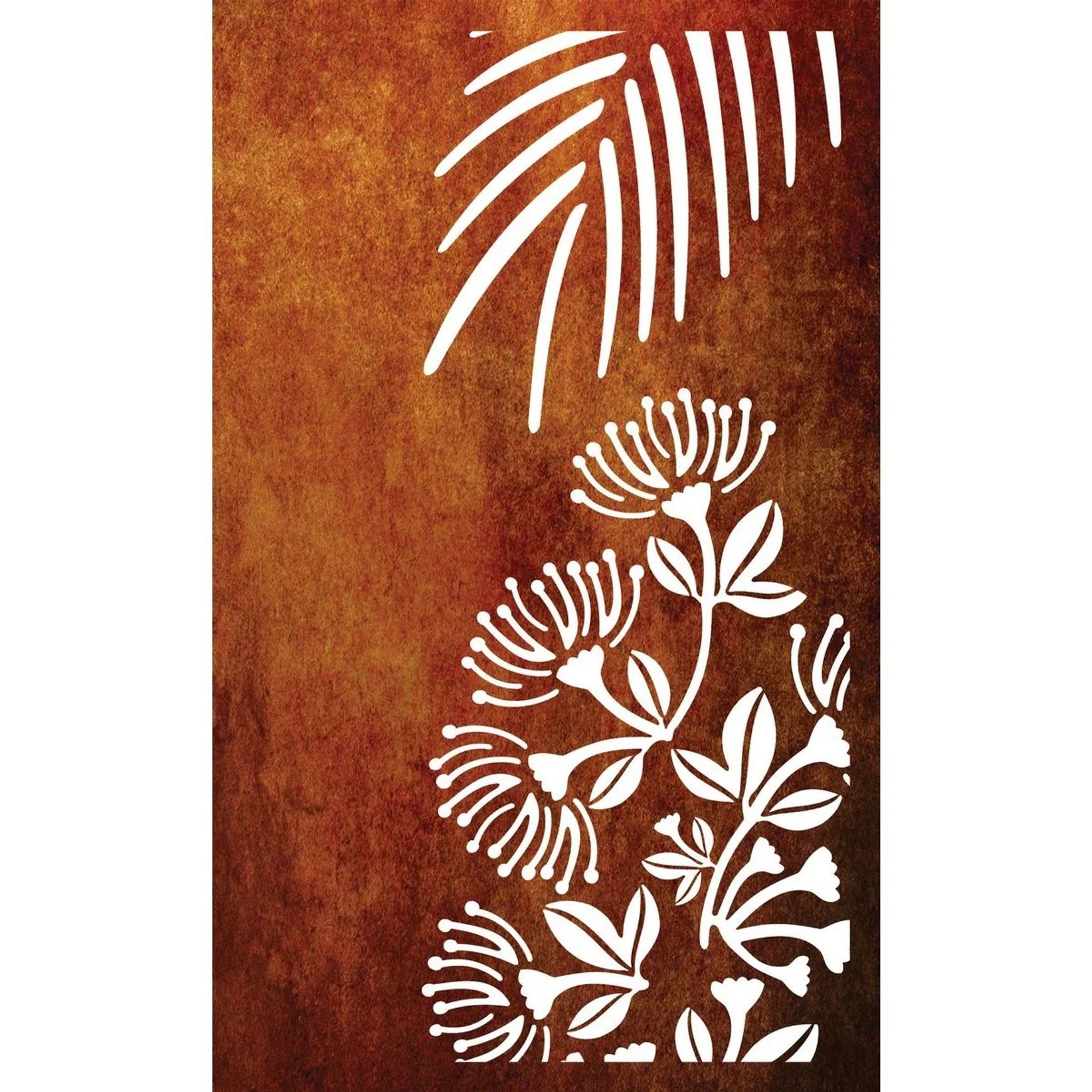 Laser Cut Garden Metal Art - Pohutukawa Panel Set"