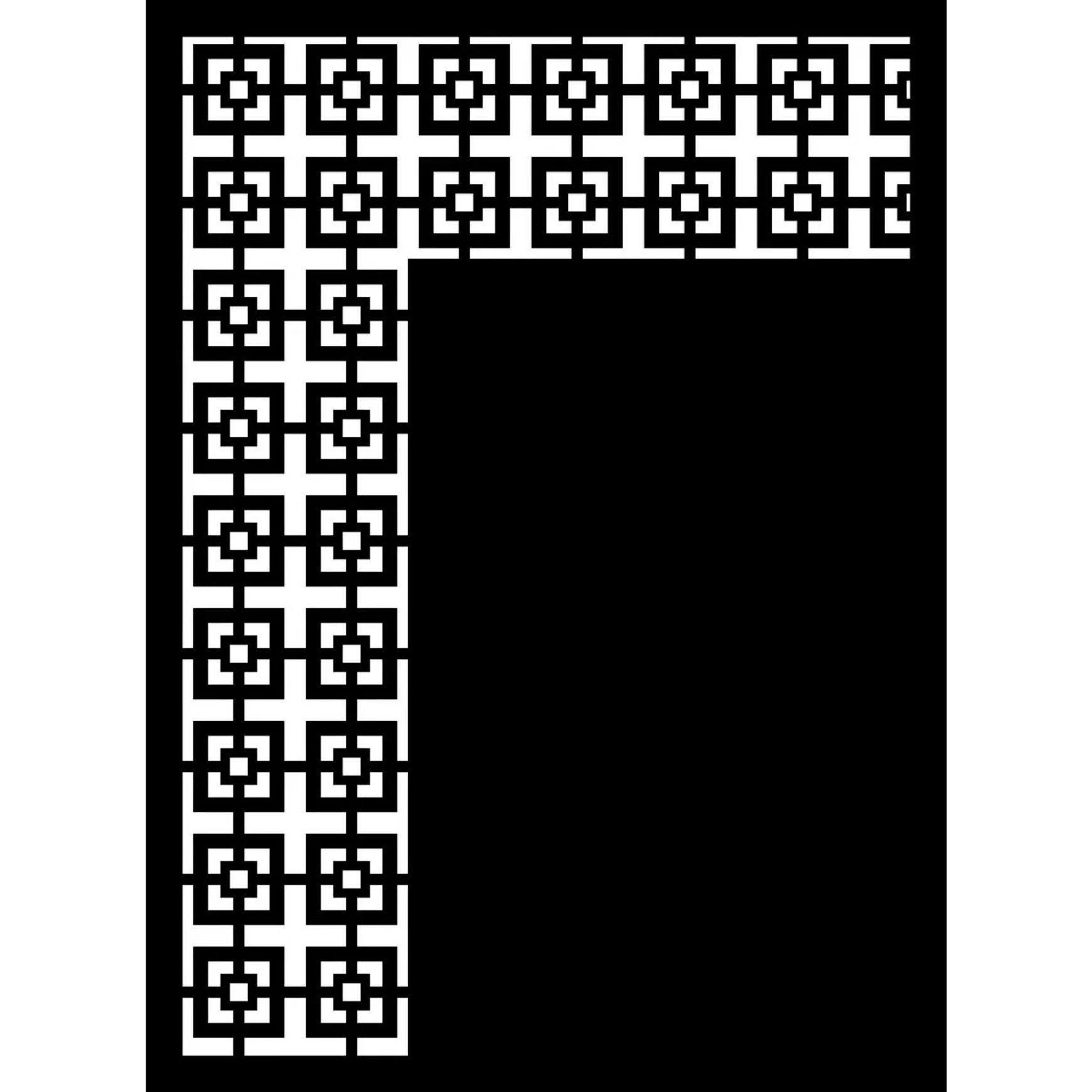 Fence Panel / Balustrade - Vertical Square Trim