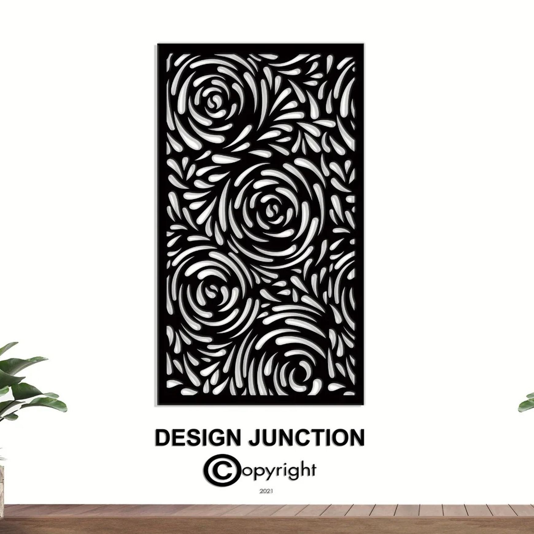 Privacy Screen & Fence Panel - Drop Flower