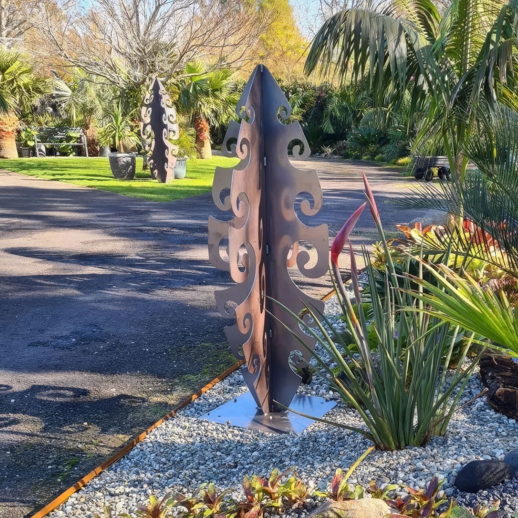 Surf Symphony - Corten Steel Garden Sculpture
