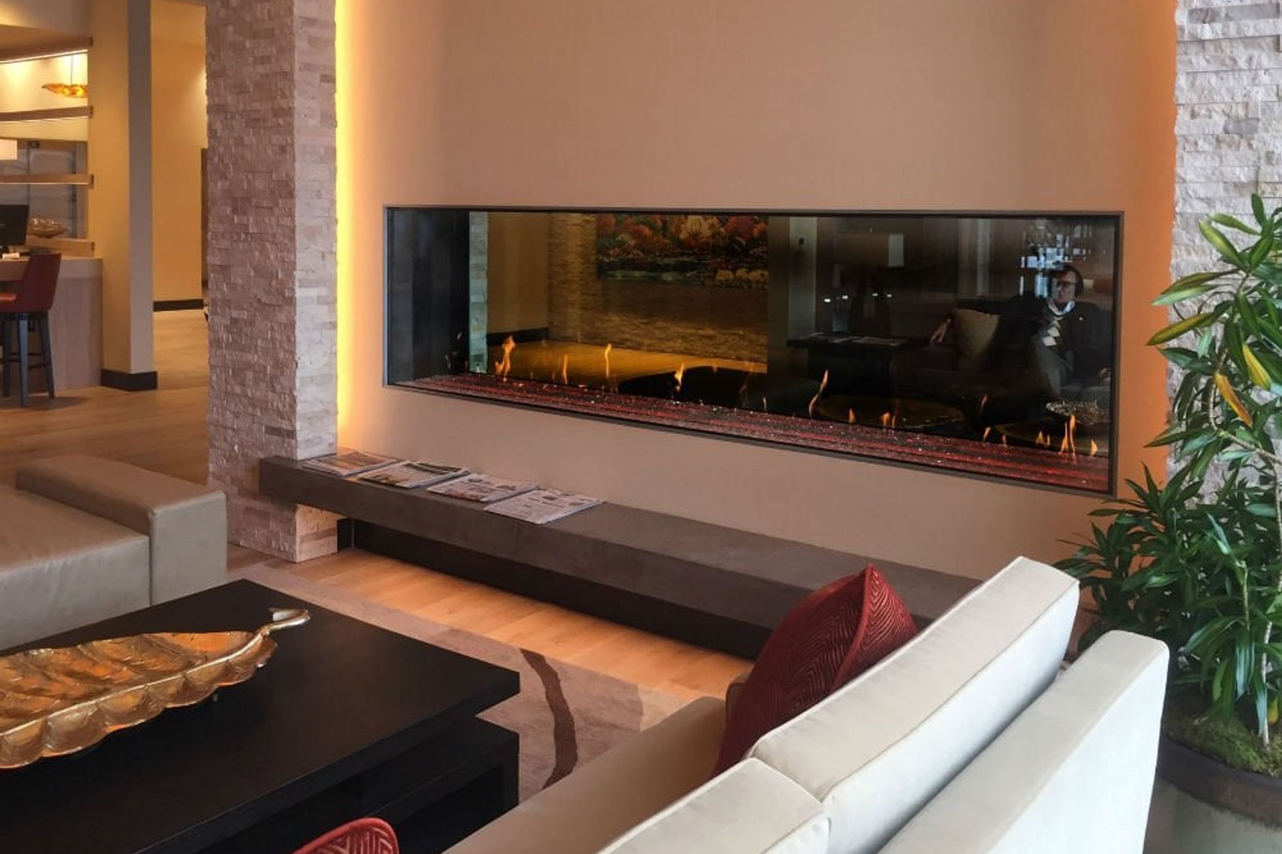 Davinci See Thru Gas Fireplace
