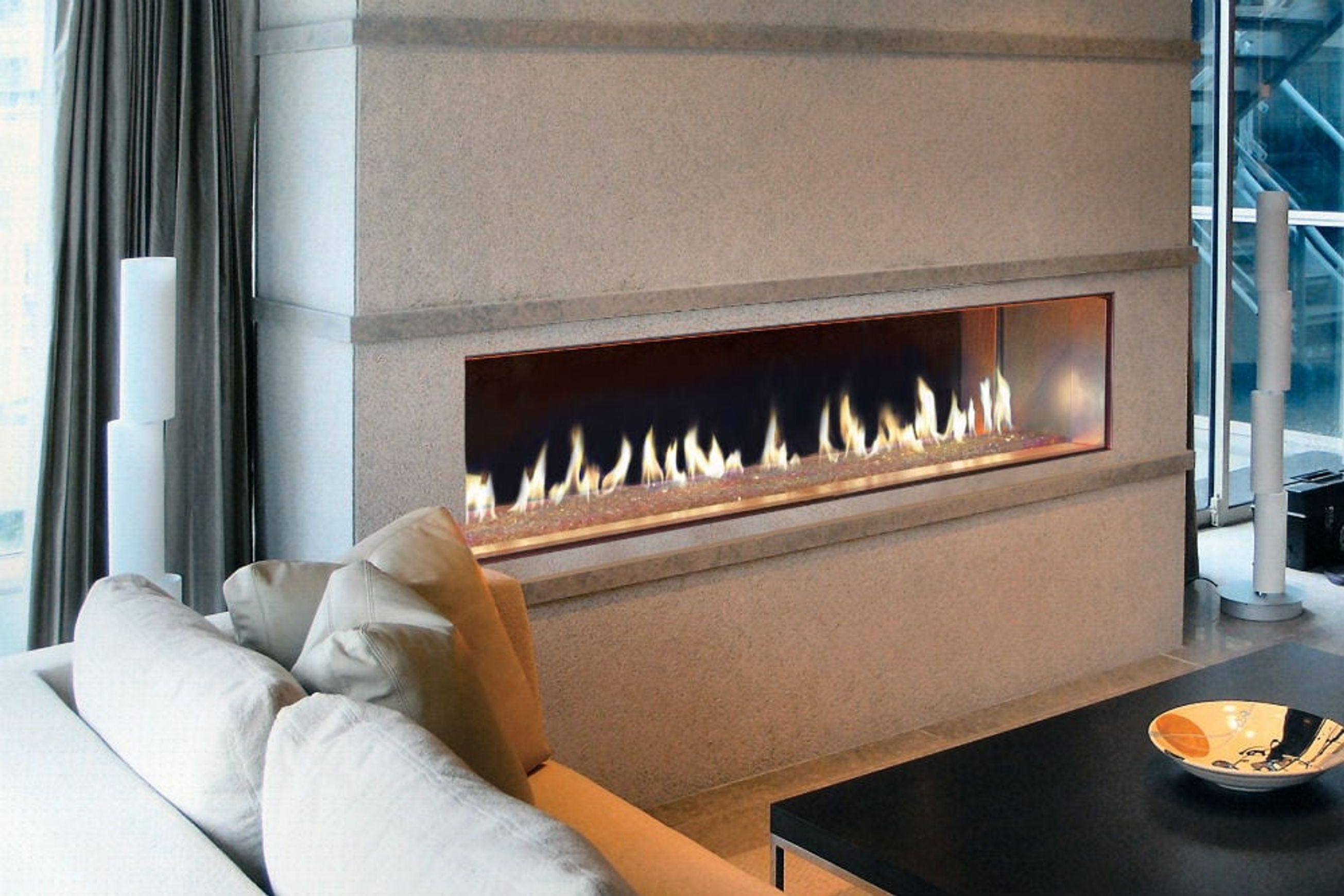 Davinci Single Sided Gas Fireplace