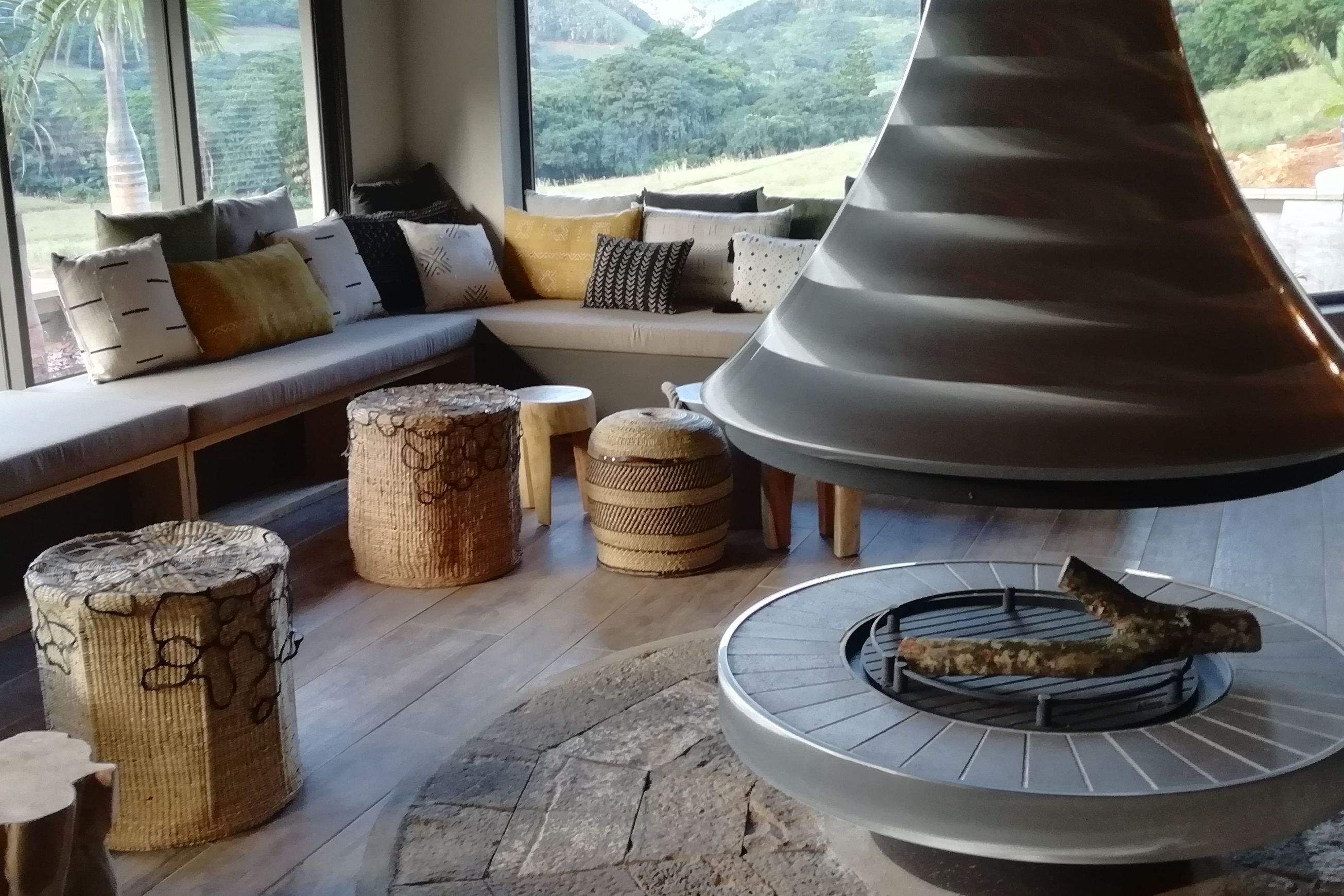 JC Bordelet Eva 992 - Suspended Wood Fireplace