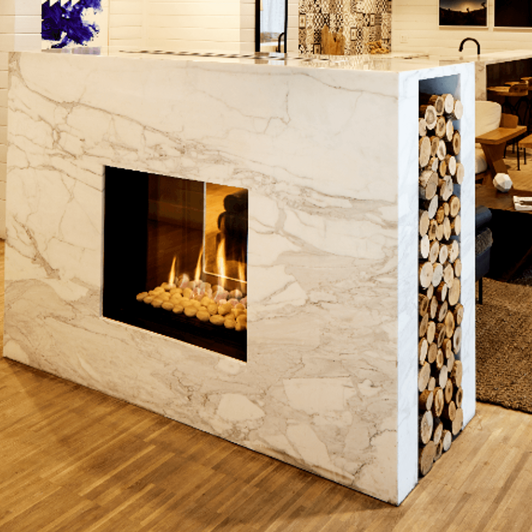 Tunnel 75X65 See Thru Gas Fireplace