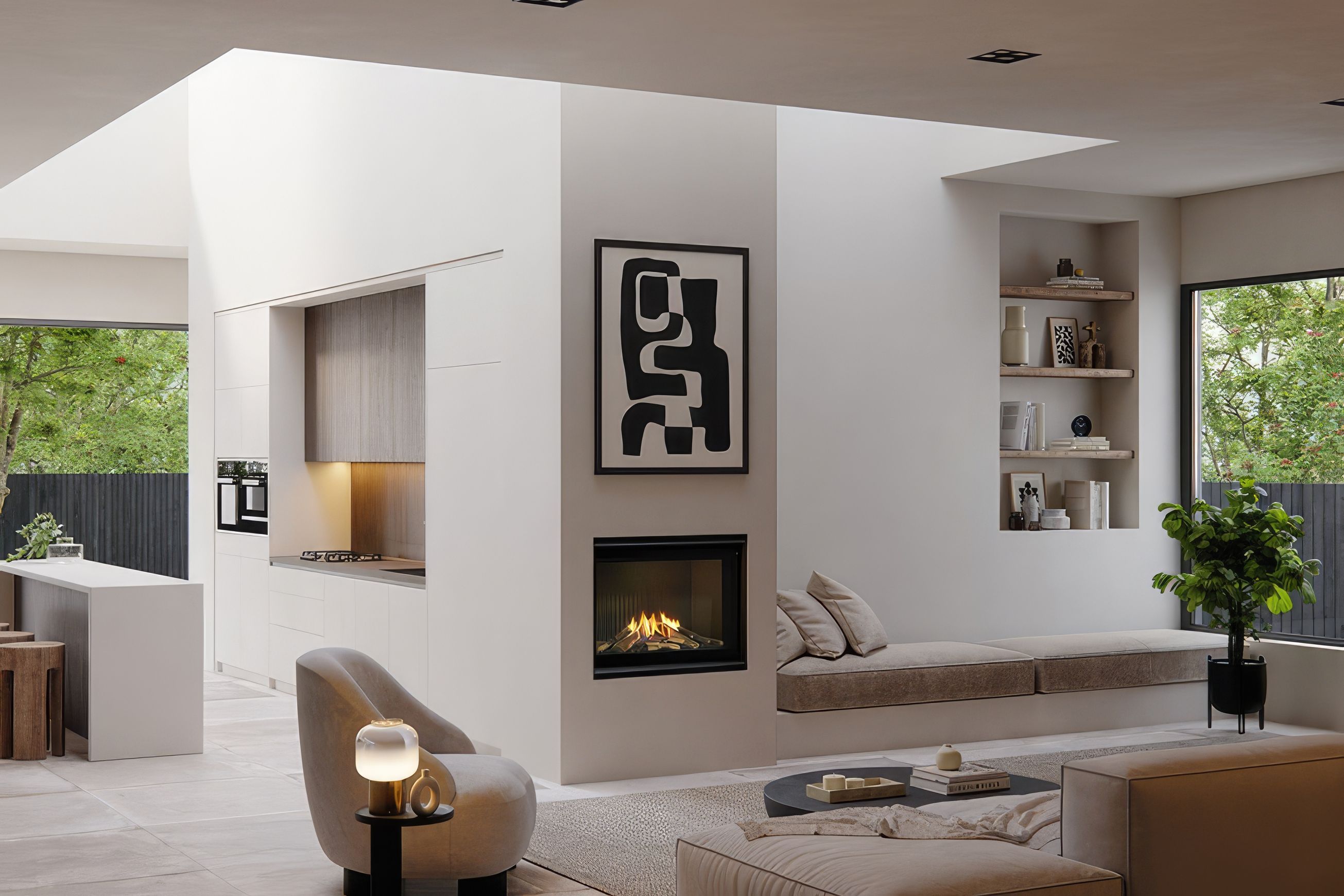 Vektor | Gas Fireplace