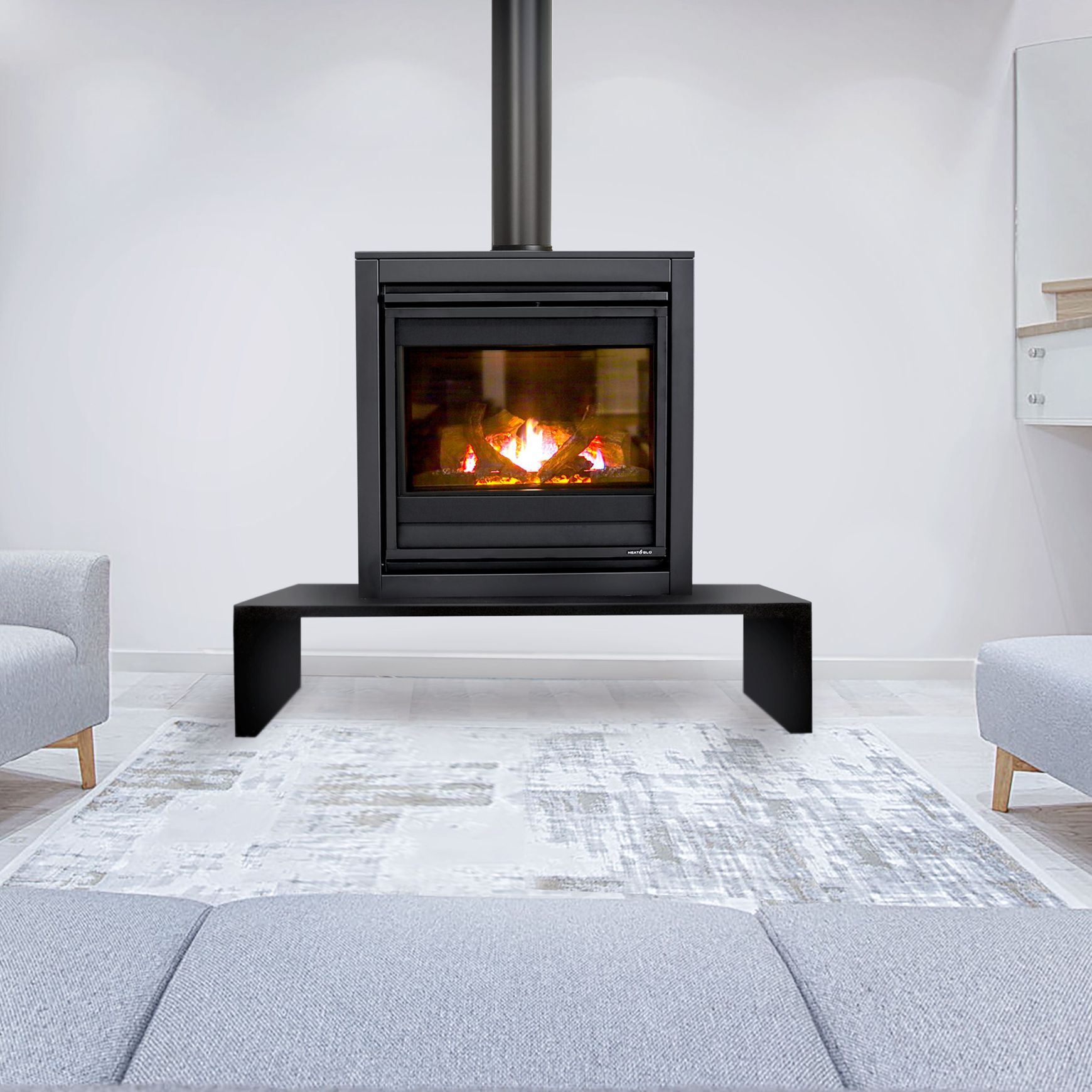 X-Series Freestander | Gas Fireplace