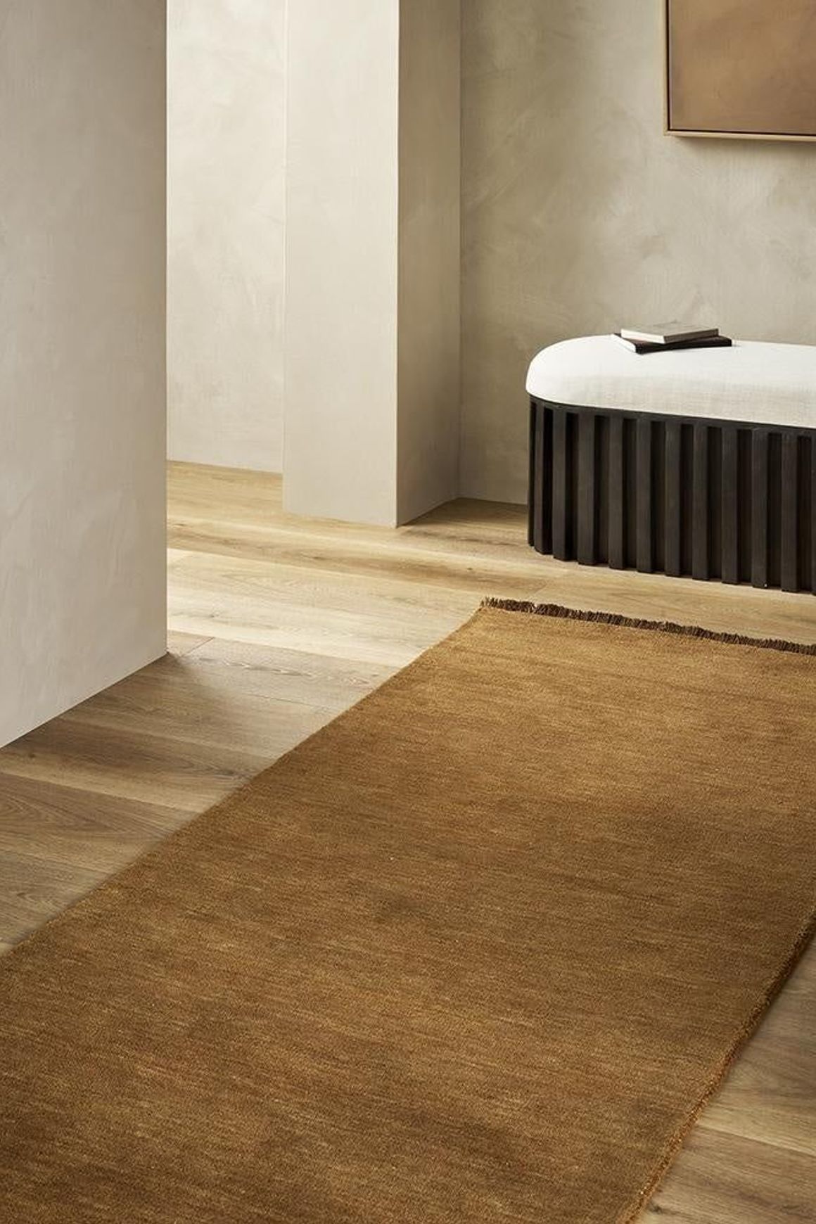 Baya Sandringham 100% NZ Wool Floor Runner Rug - Pecan