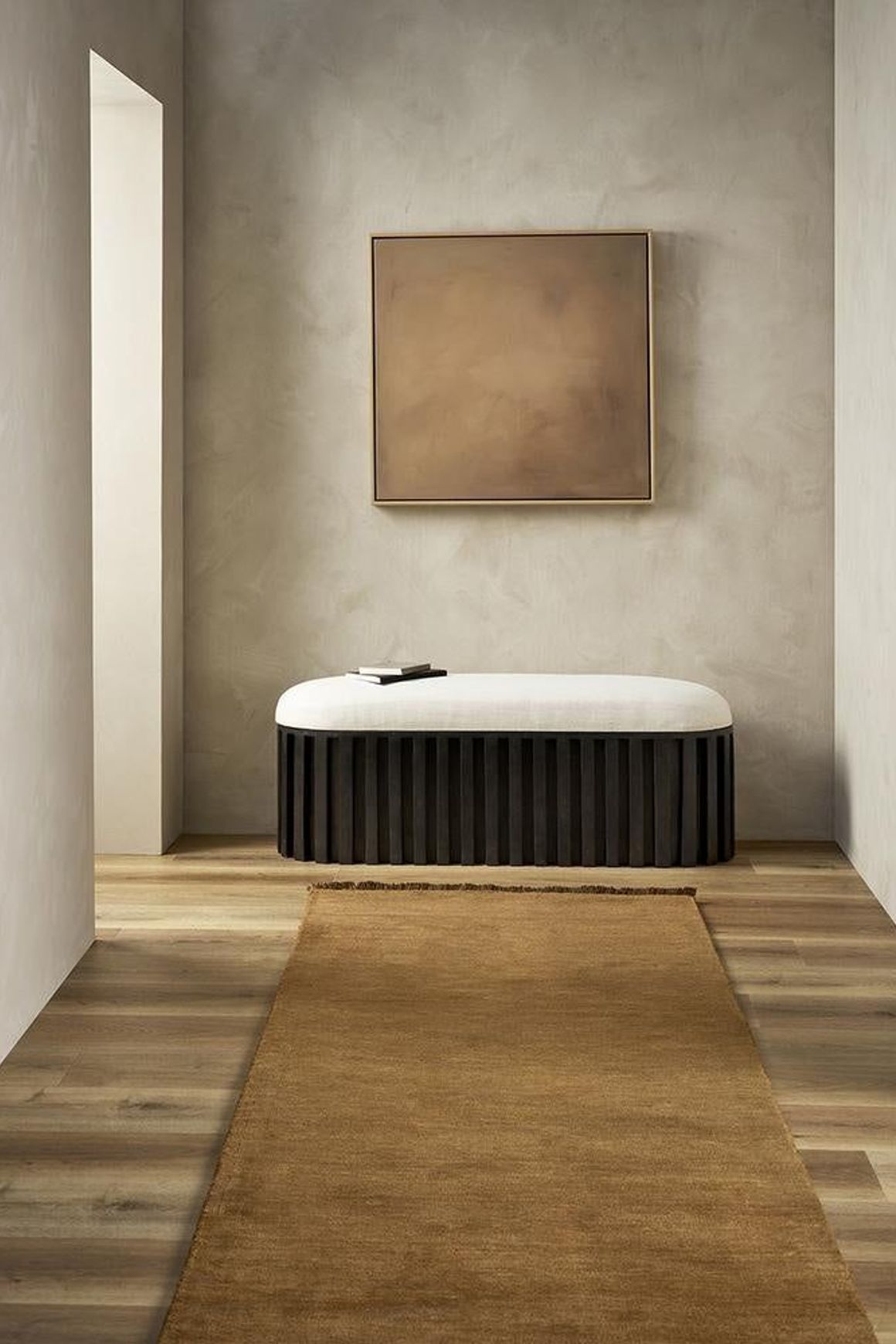 Baya Sandringham 100% NZ Wool Floor Runner Rug - Pecan