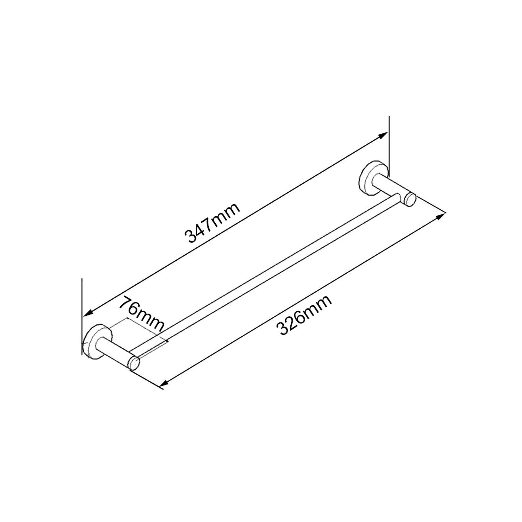 Lucid Pin Hand Towel Rail Chrome