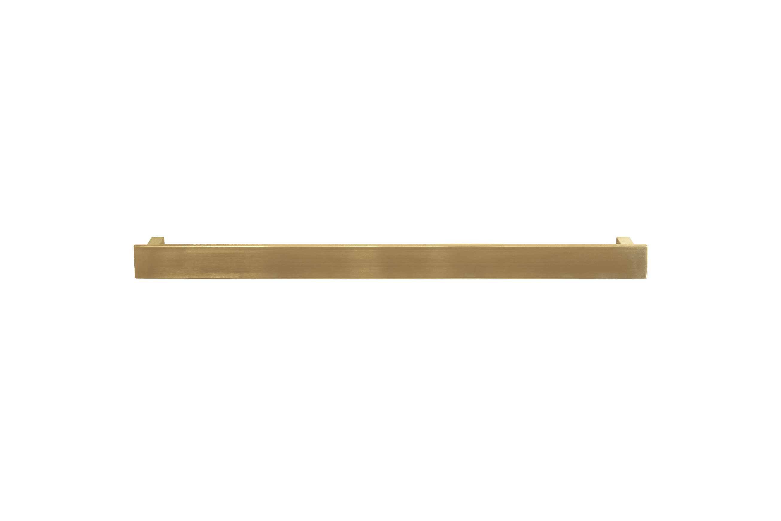 Towel Rail Bar Square 12V 850mm Brushed Gold