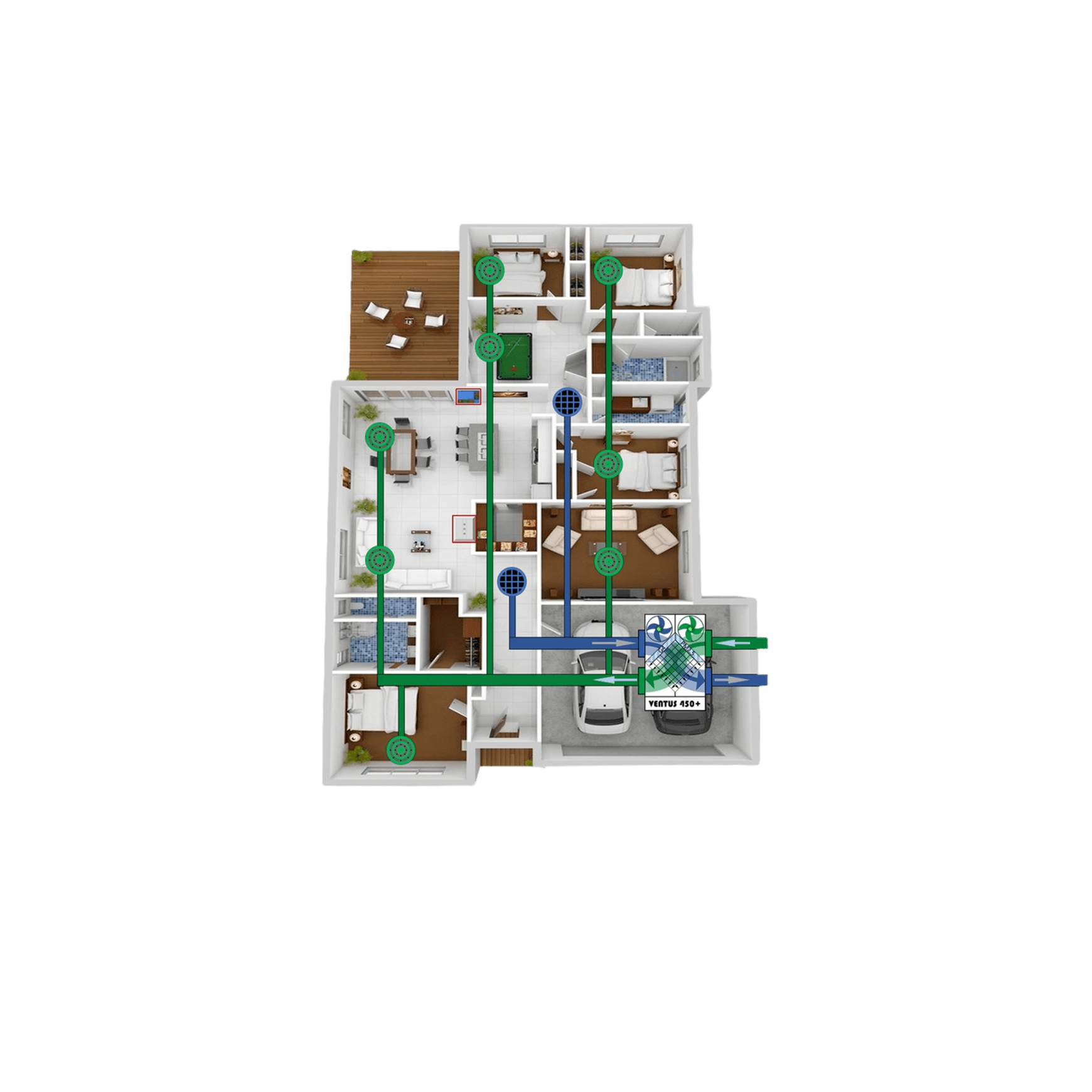 VENTUS 450+ Residential Balanced Ventilation with Heat Recovery
