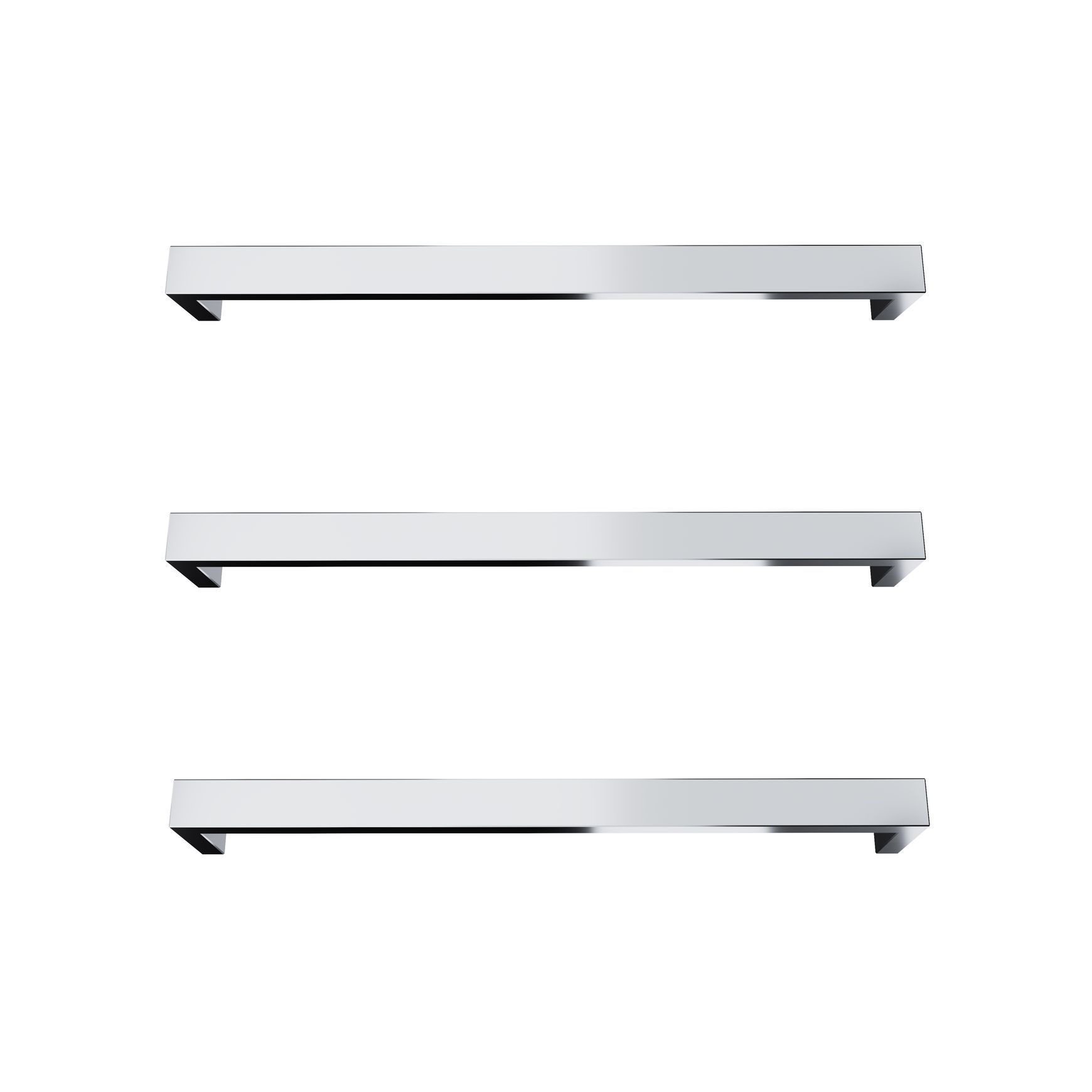 Largo Square Heated Towel Rail - 432mm