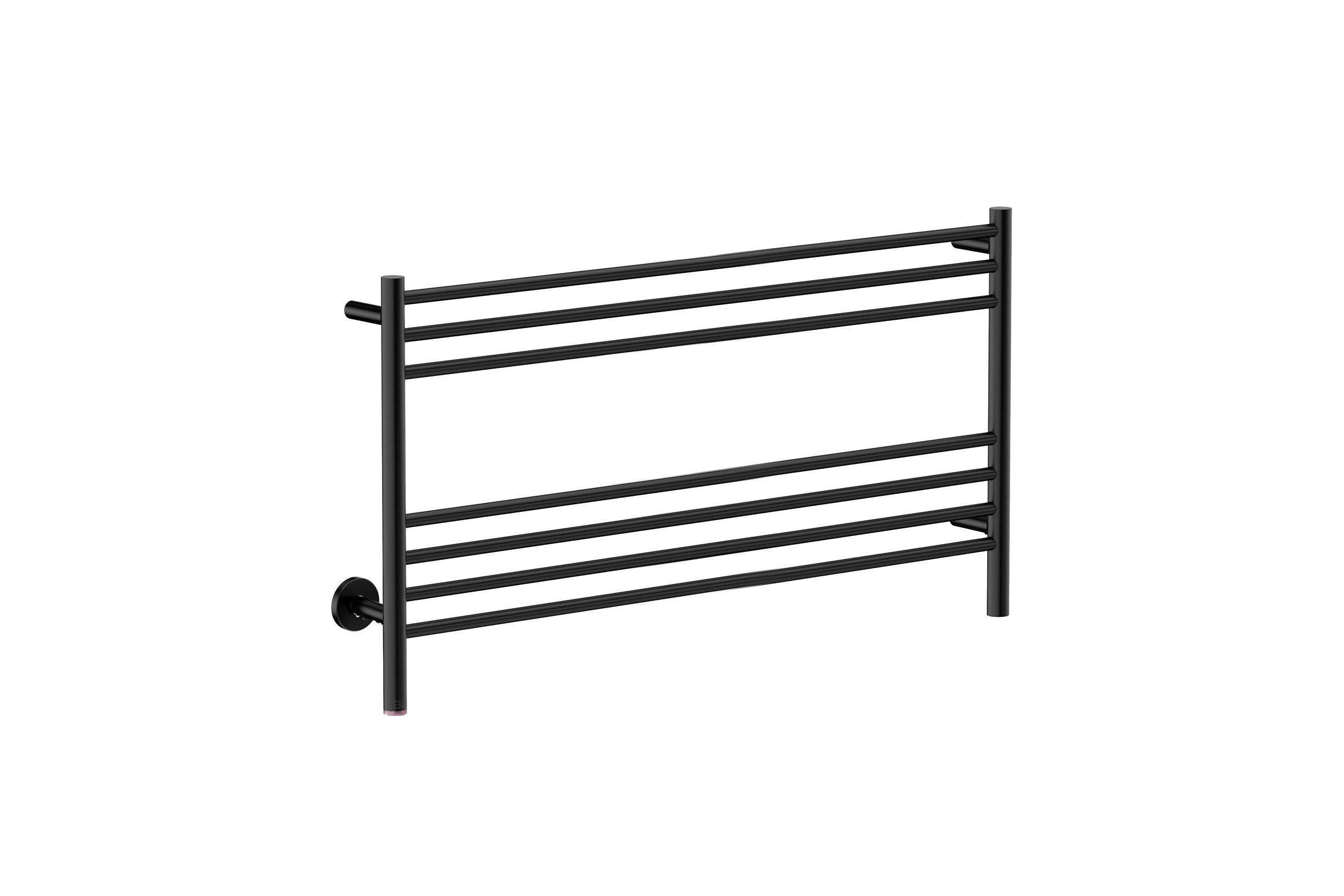 NATURAL 7 Bar 1100mm Straight Heated Towel Rail with PTSelect Switch