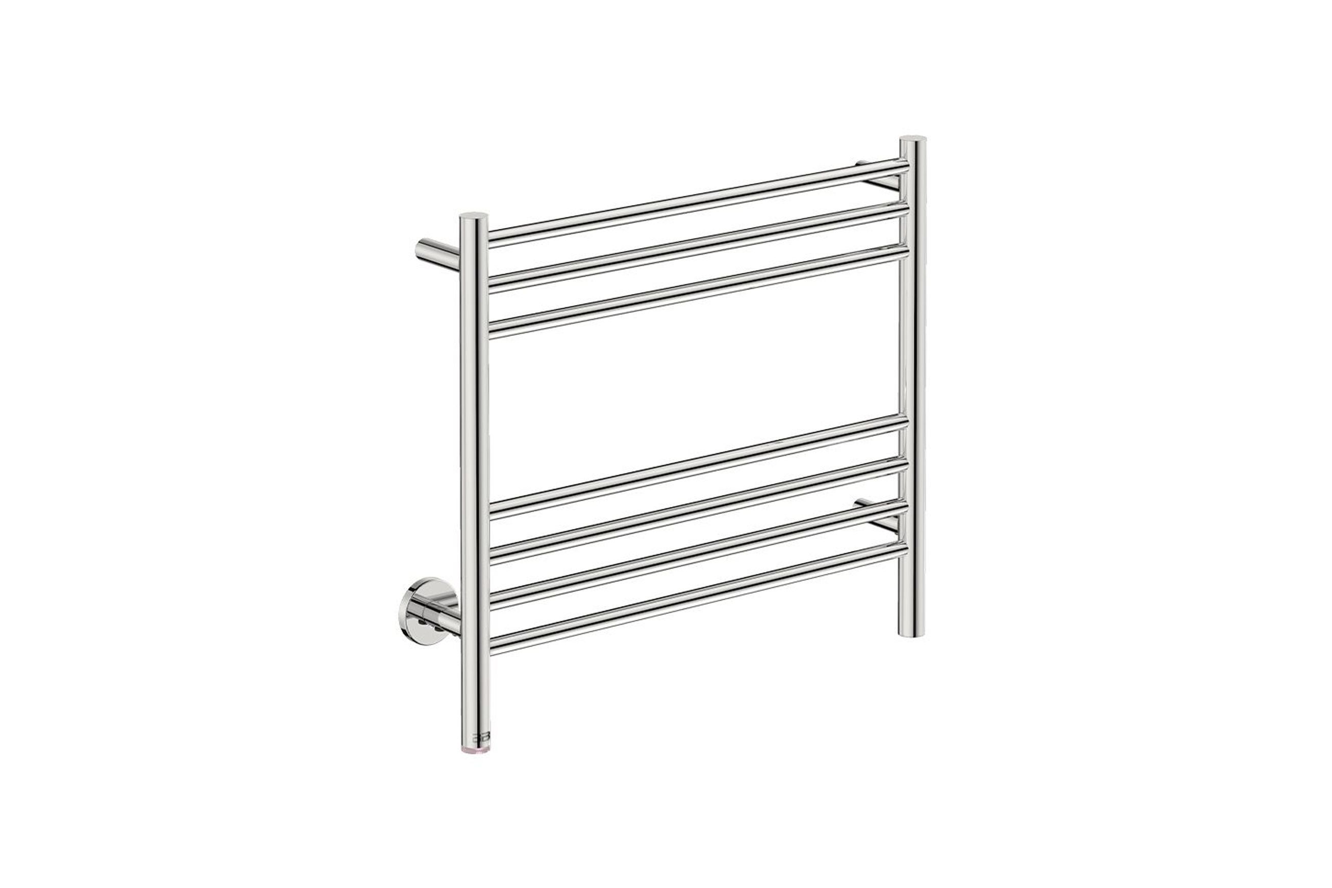 NATURAL 7 Bar 650mm Straight Heated Towel Rail with PTSelect Switch