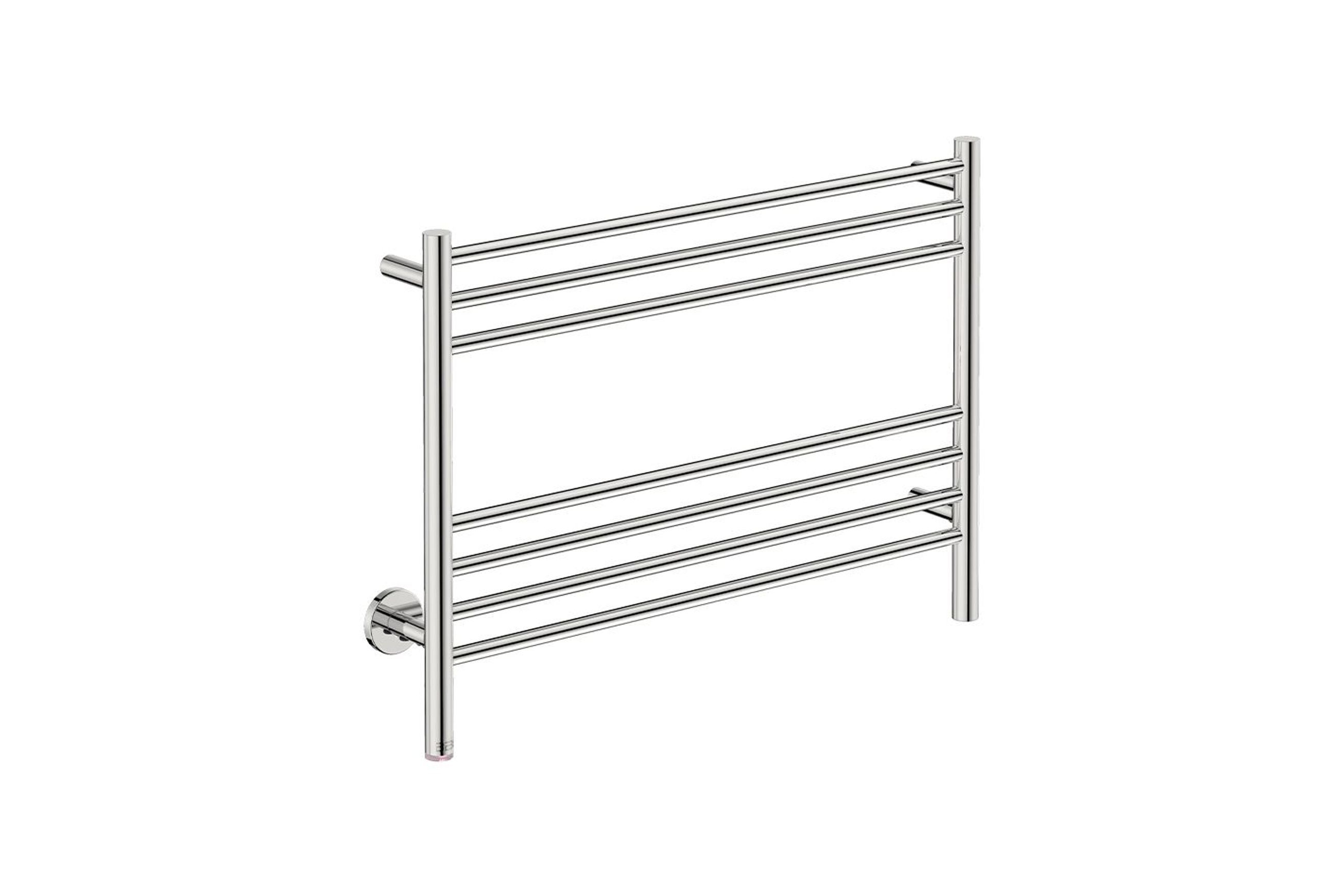 NATURAL 7 Bar 800mm Straight Heated Towel Rail with PTSelect Switch