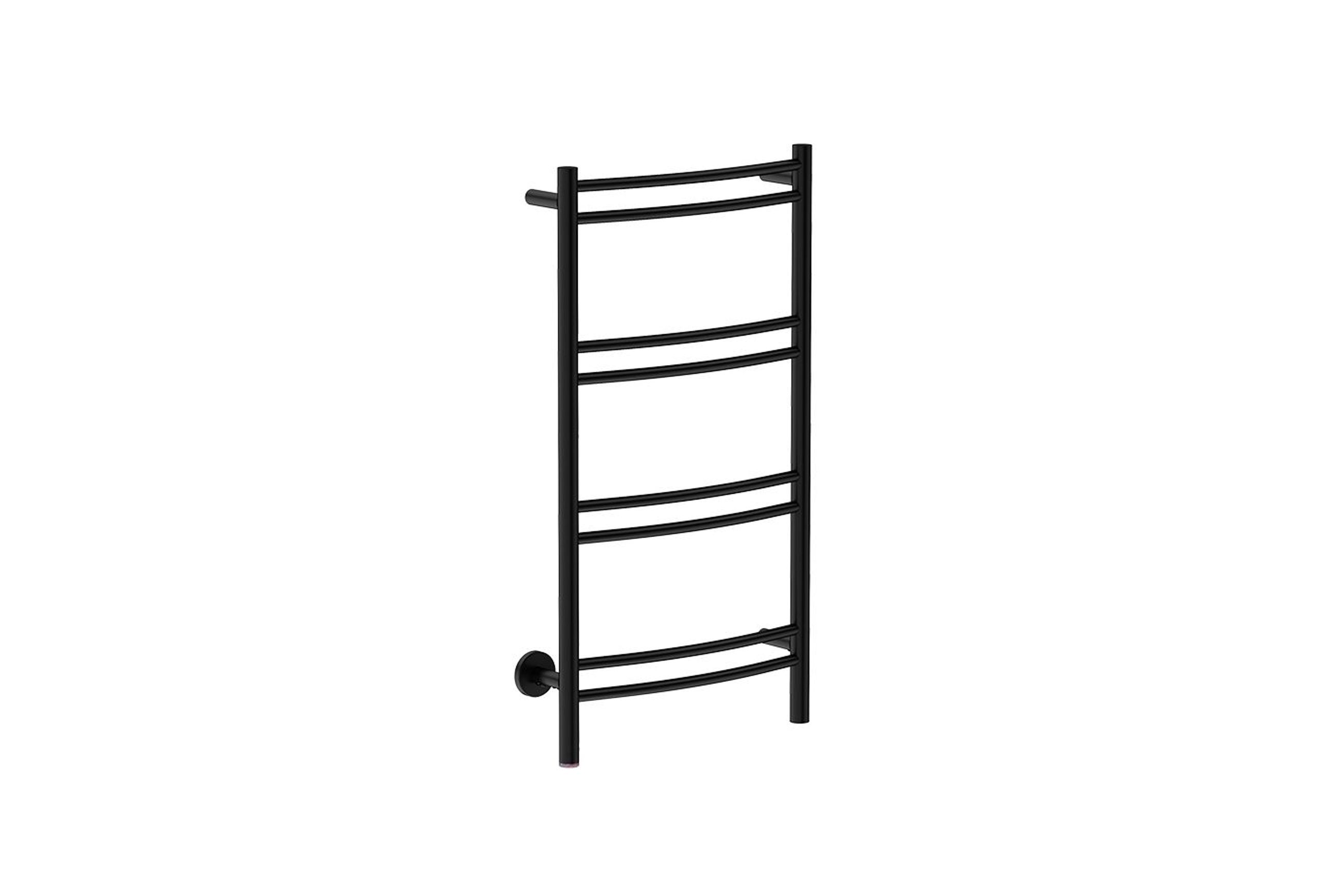 NATURAL 8 Bar 500mm Curved Heated Towel Rail with PTSelect Switch