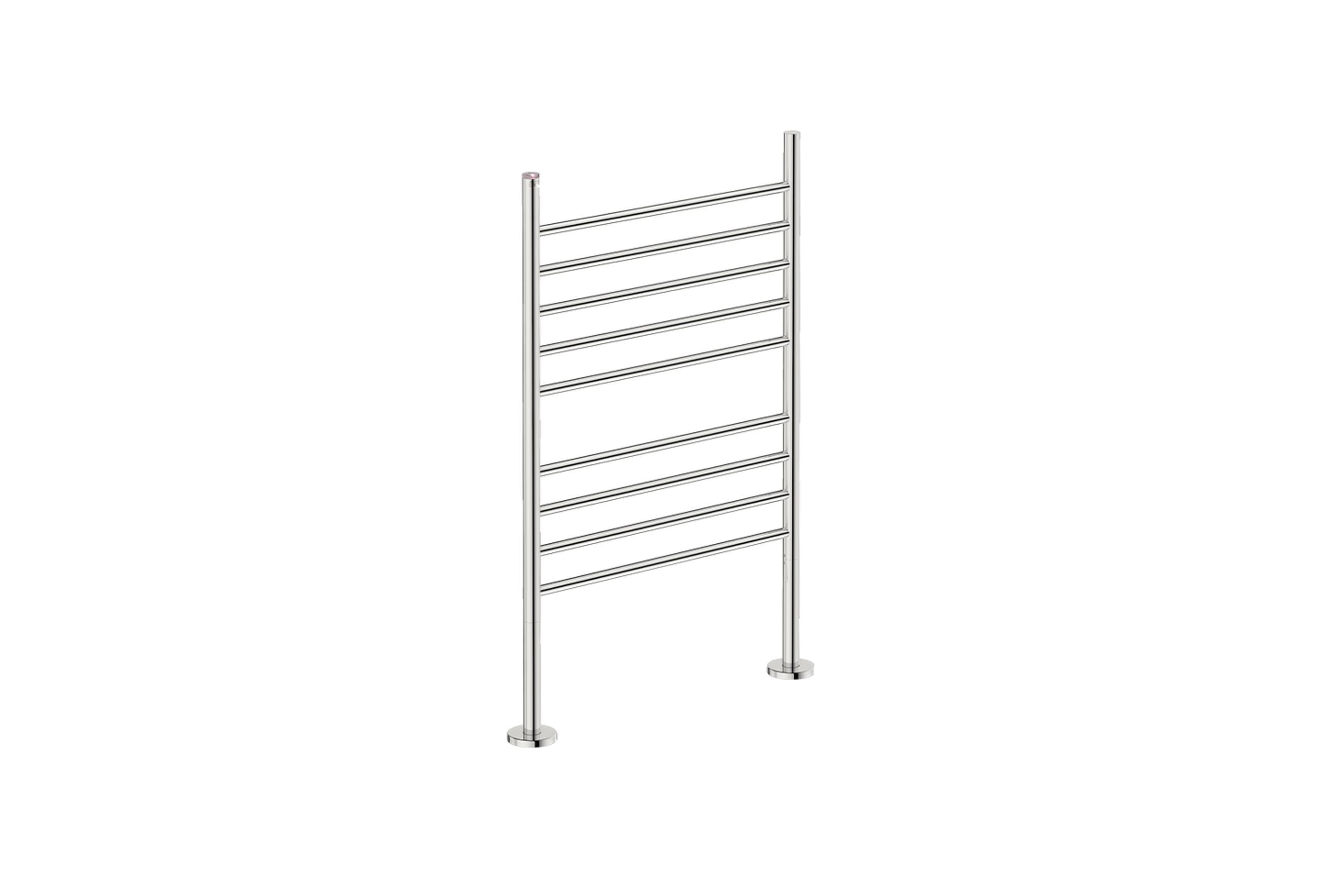 NATURAL FM 9 Bar 650mm Straight Heated Towel Rail with PTSelect Switch