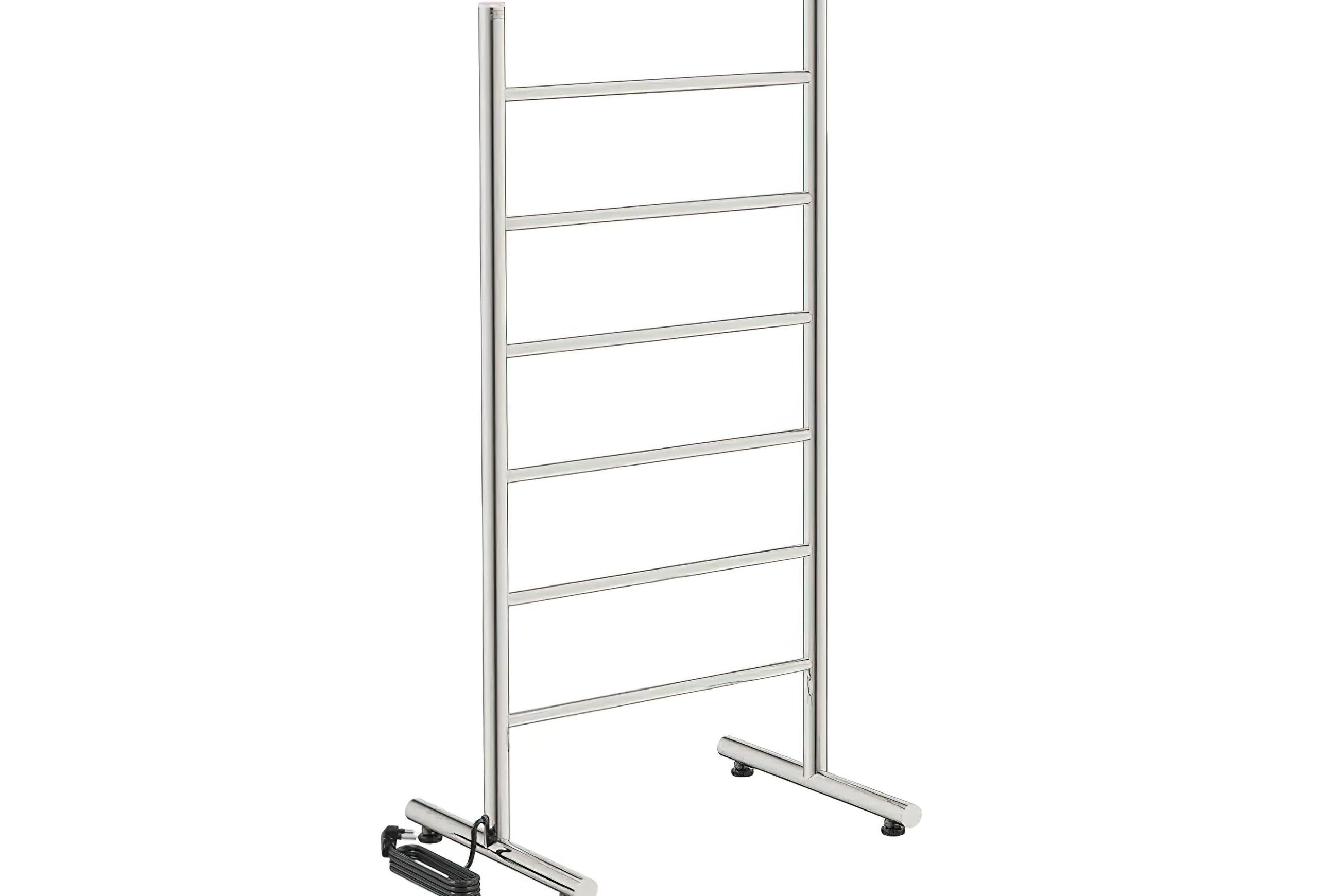 NATURAL Free Standing 6 Bar 500mm Heated Towel Rail