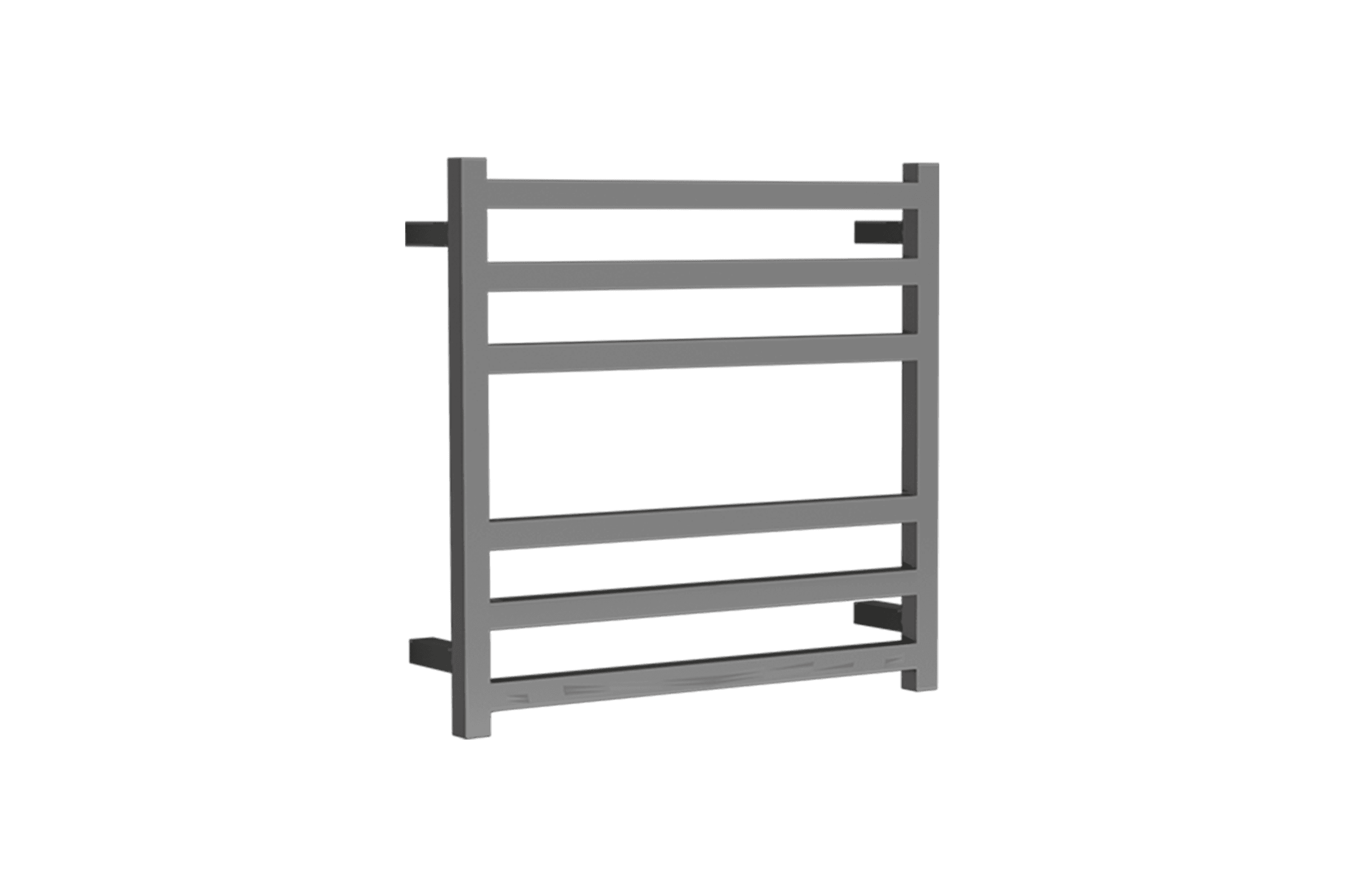 Square Towel Rail 240V 600 x 650mm Brushed Stainless