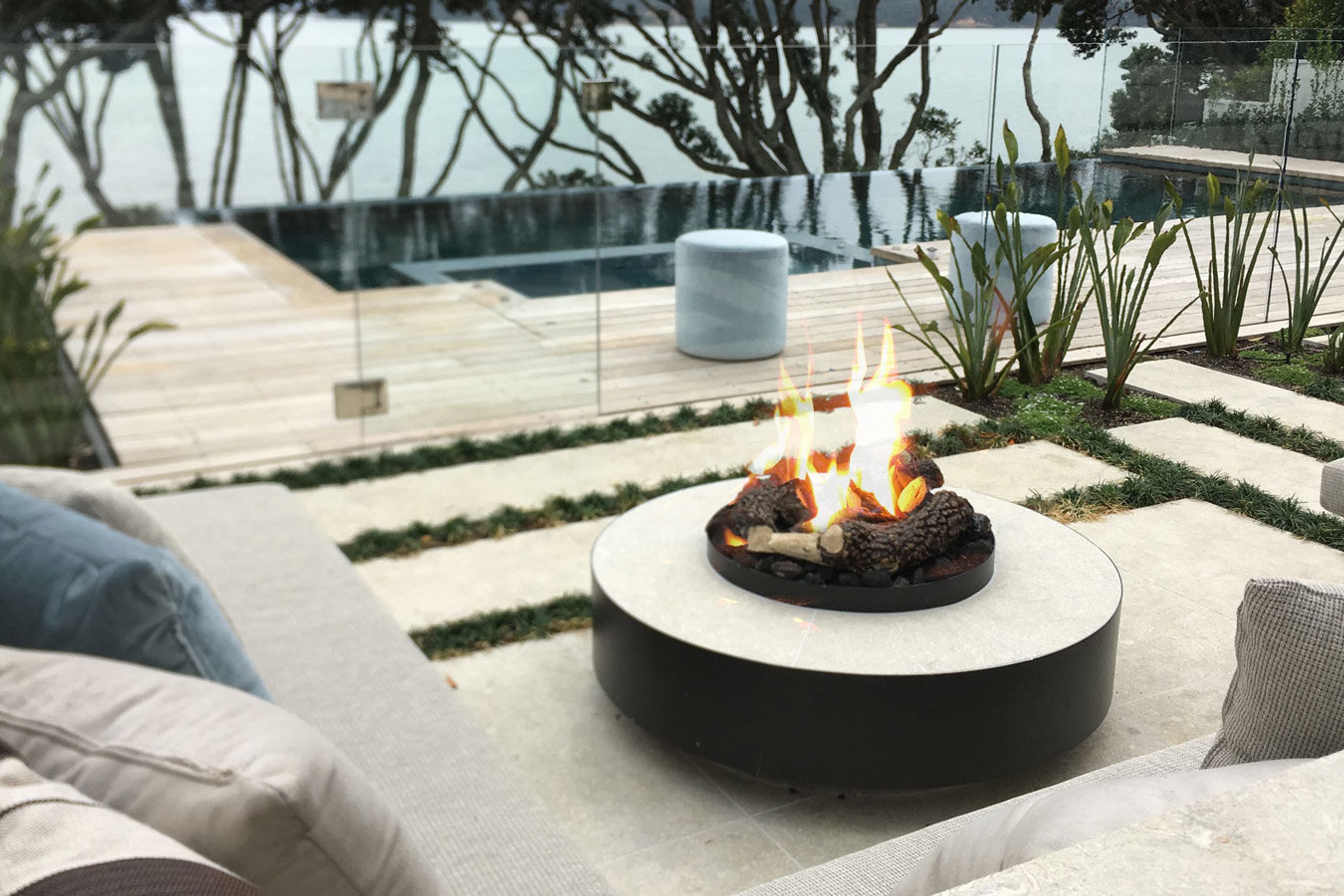 Rhode Island Outdoor Fireplace
