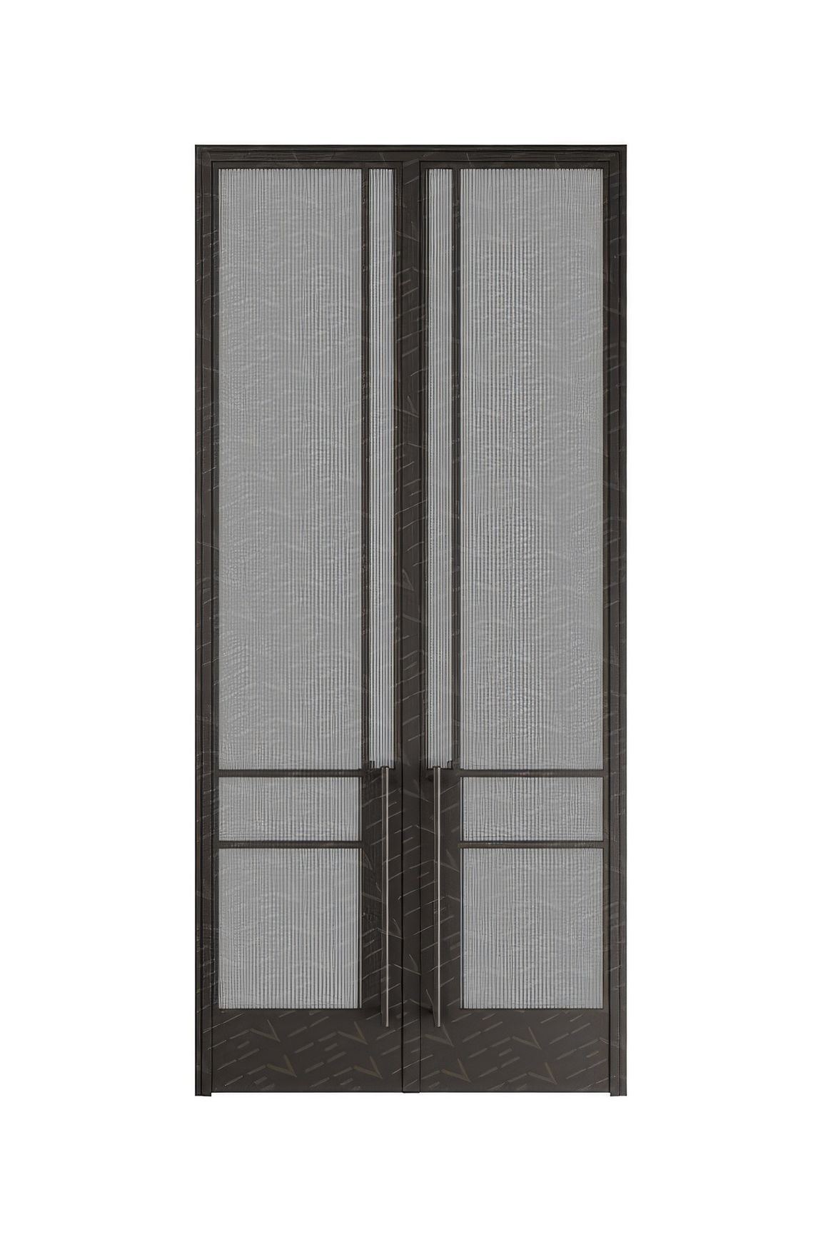 Steel Frame Double Door Internal Right - Galvanised W40