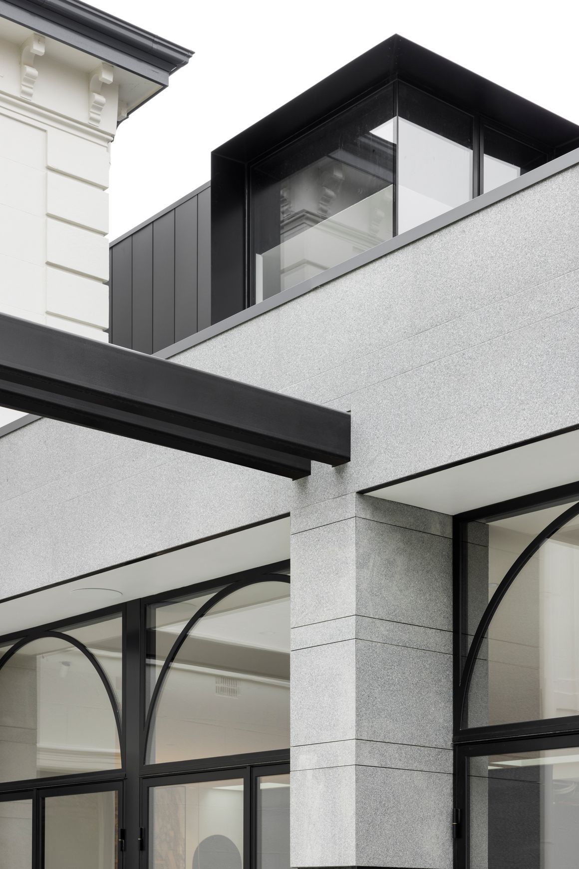 Arch Steel Frame Glass Hinge Doors - Galvanised FPS50