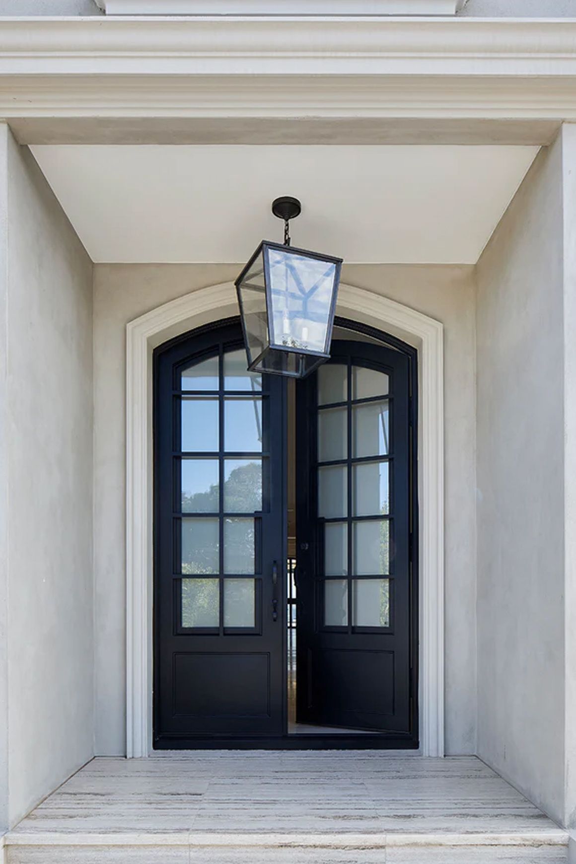 Wrought Iron Hinge Entry Doors - Galvanised FWA50