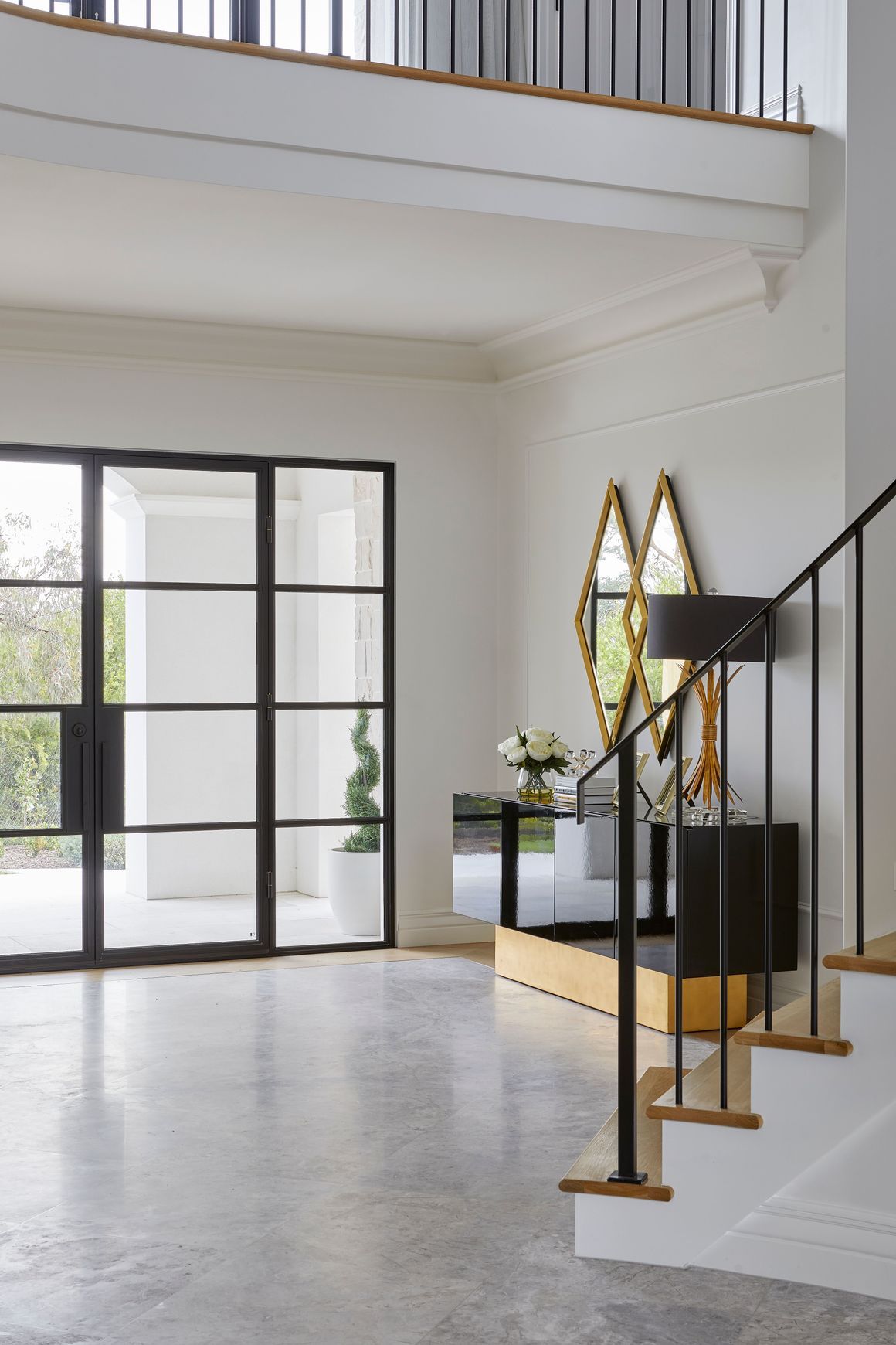 Steel Frame Glass Hinge Doors  - Galvanised FPS50