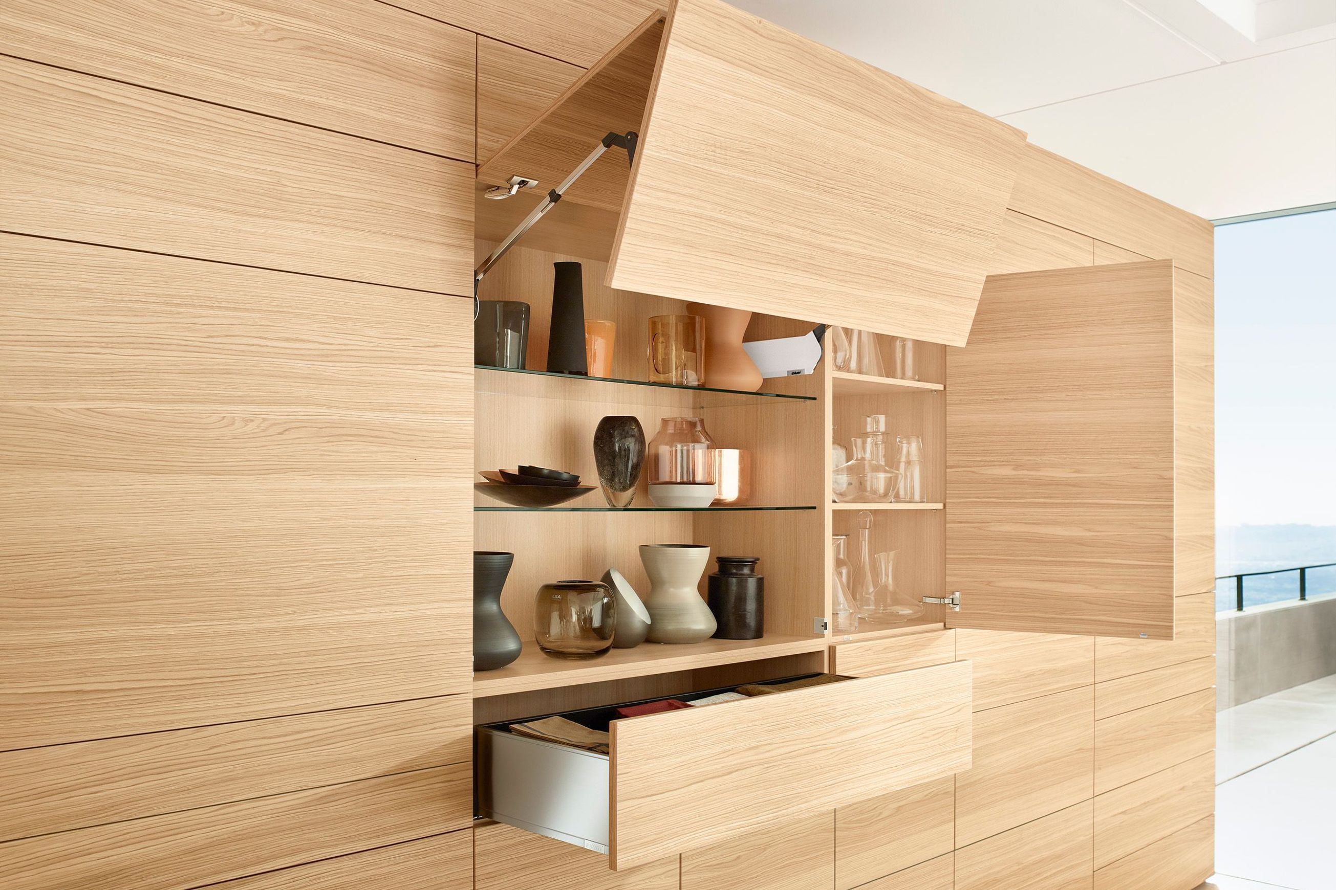 Handle-less Cabinetry