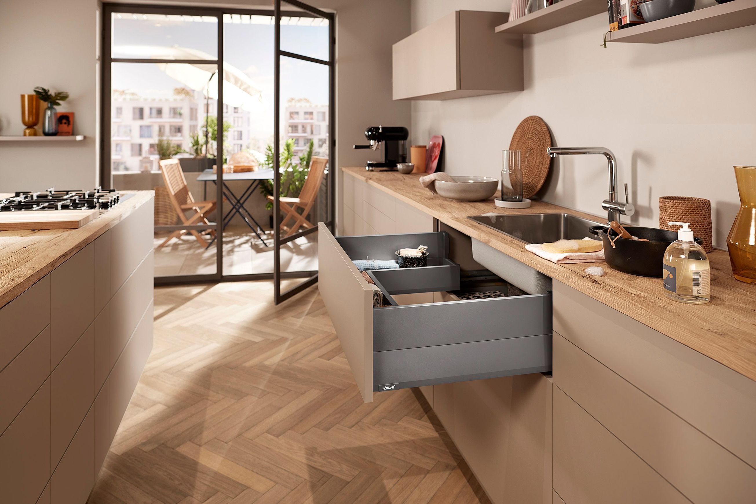 Handle-less Cabinetry