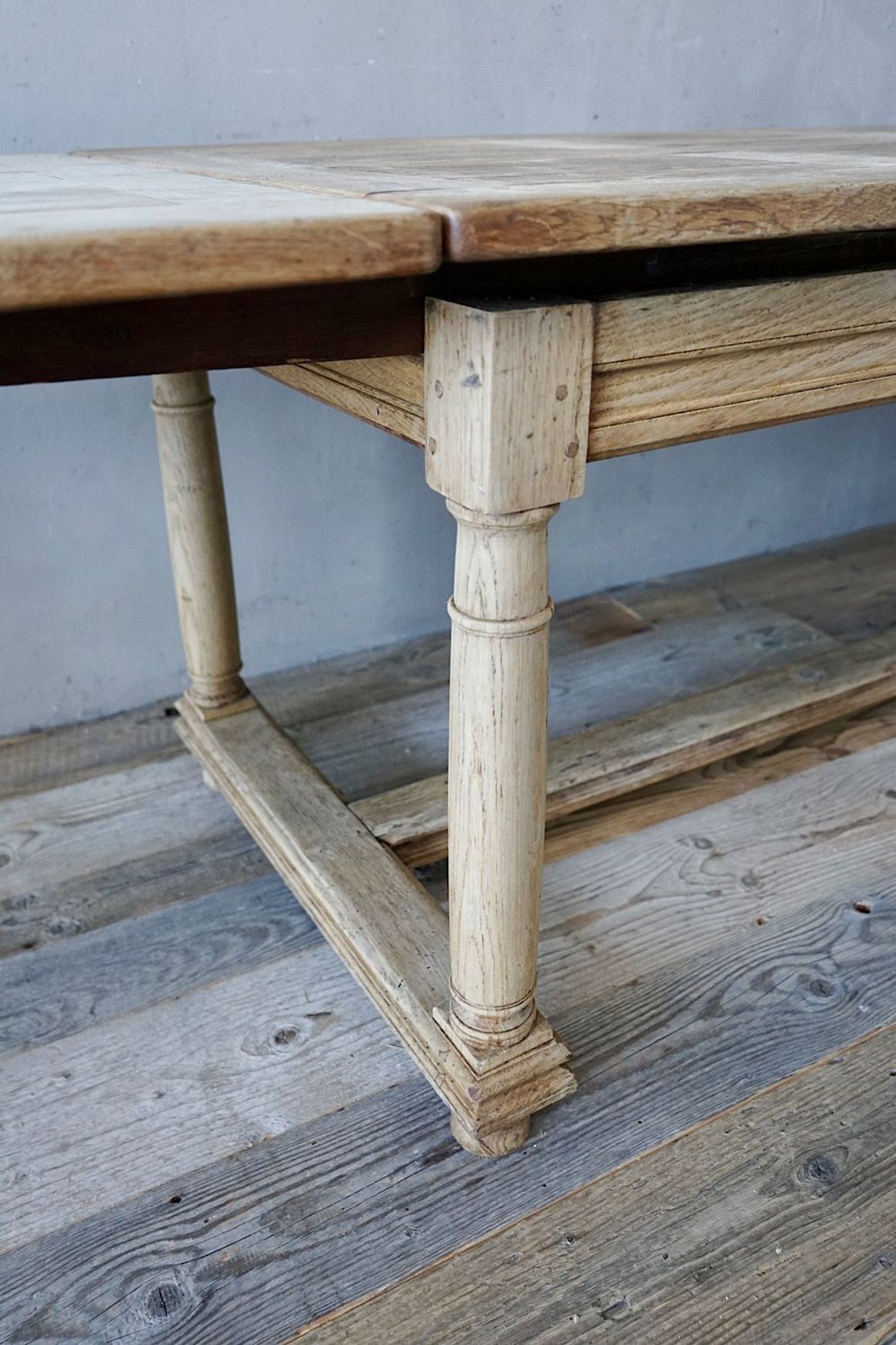 Antique French Oak Dining Table / Desk