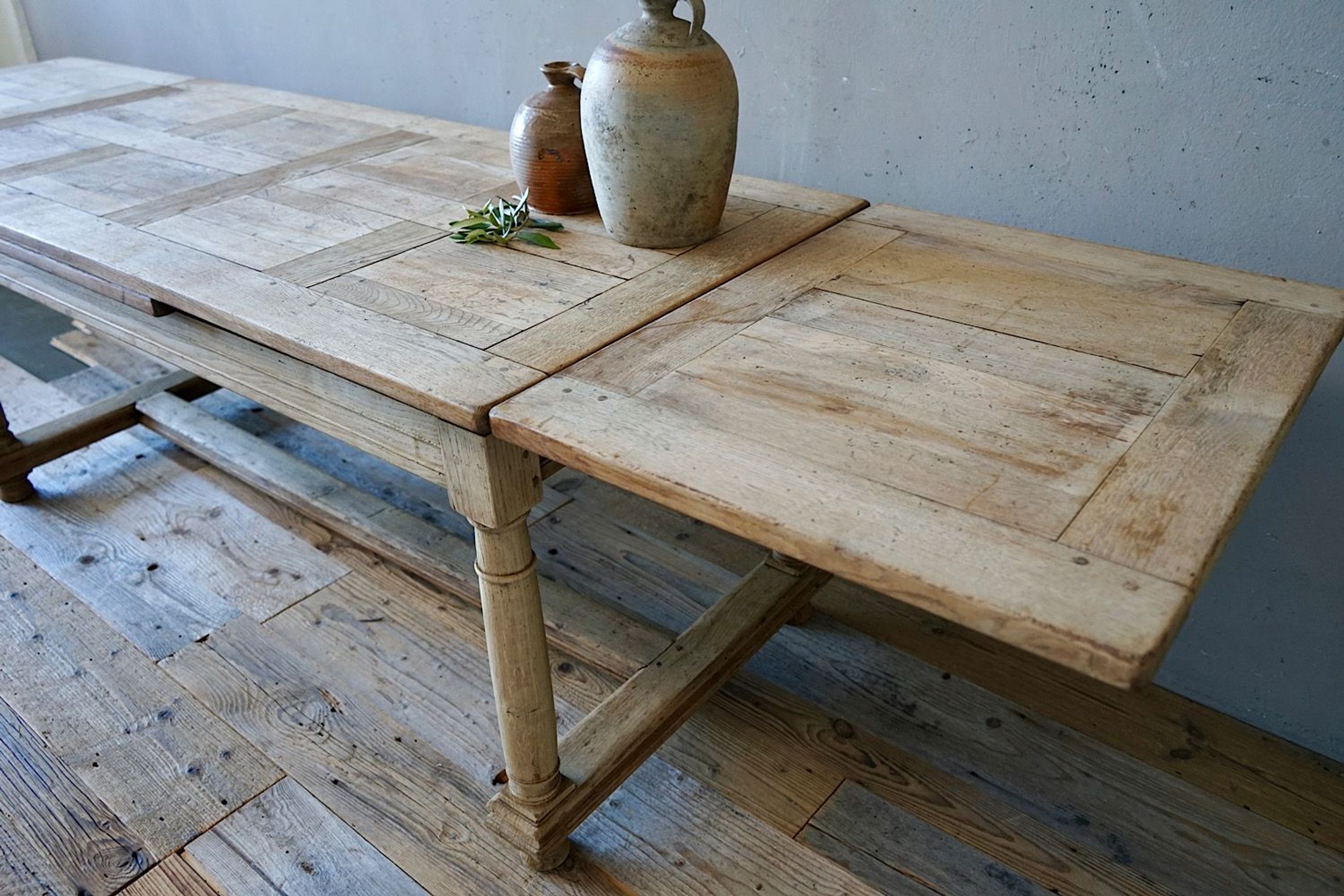 Antique French Oak Dining Table / Desk