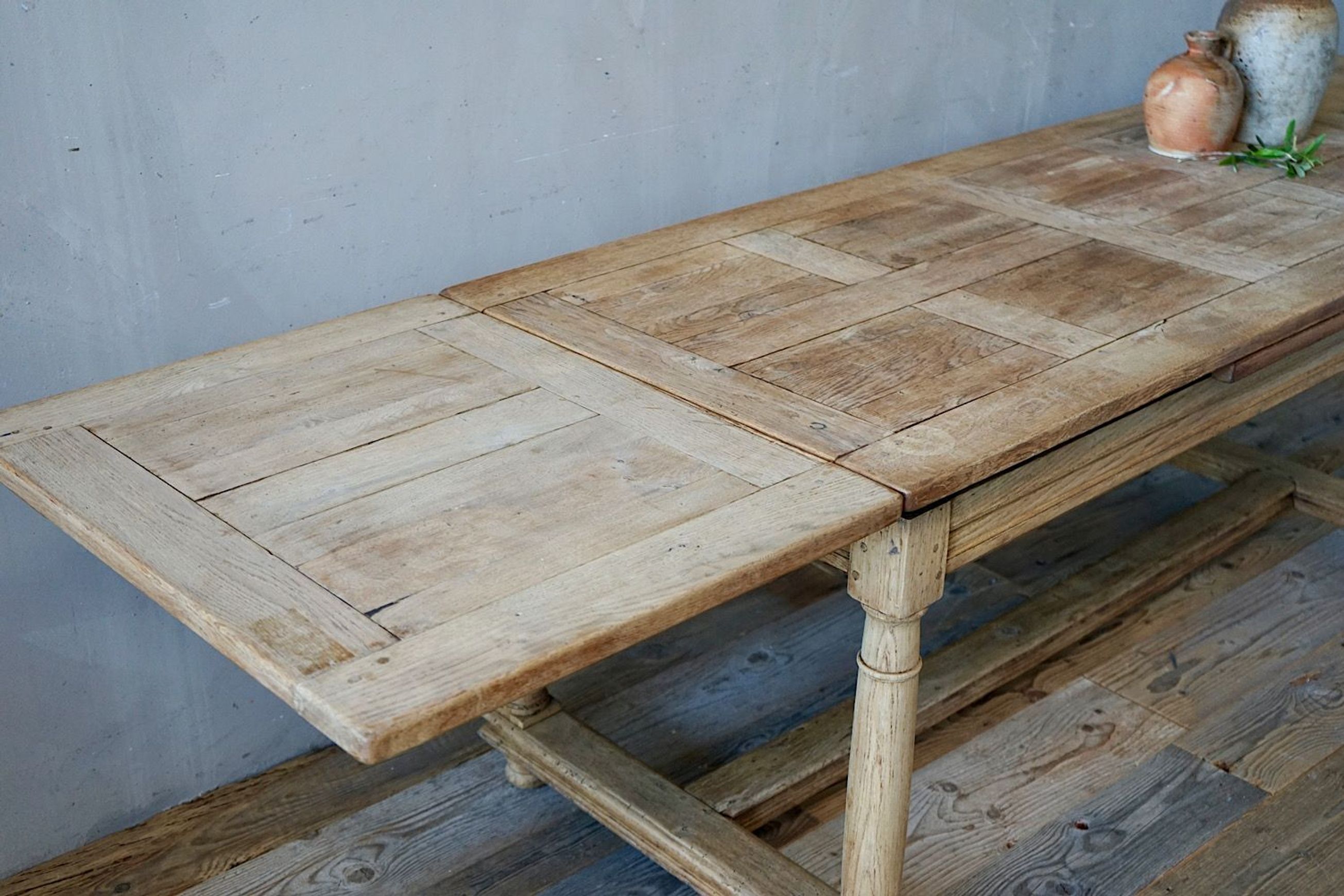 Antique French Oak Dining Table / Desk
