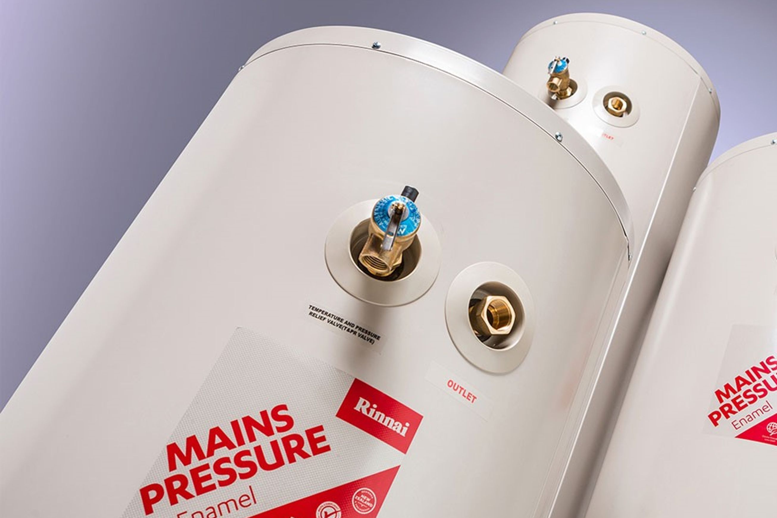 Rinnai Enamel Mains Pressure Indoor/Outdoor Cylinders