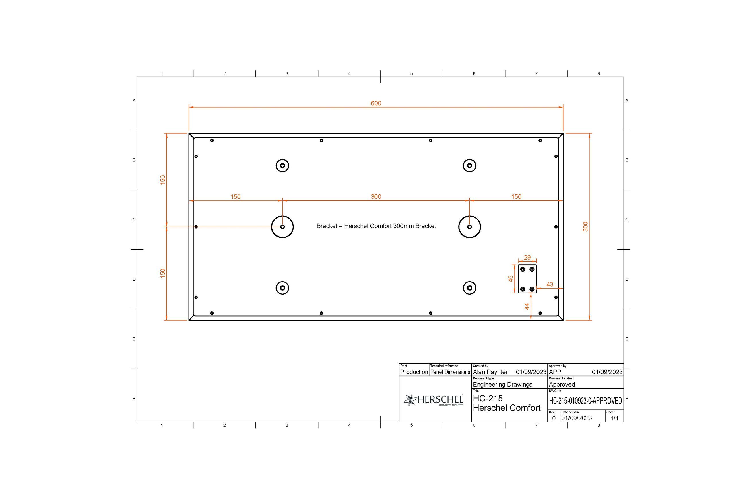 Comfort – White Infrared Heating Panel