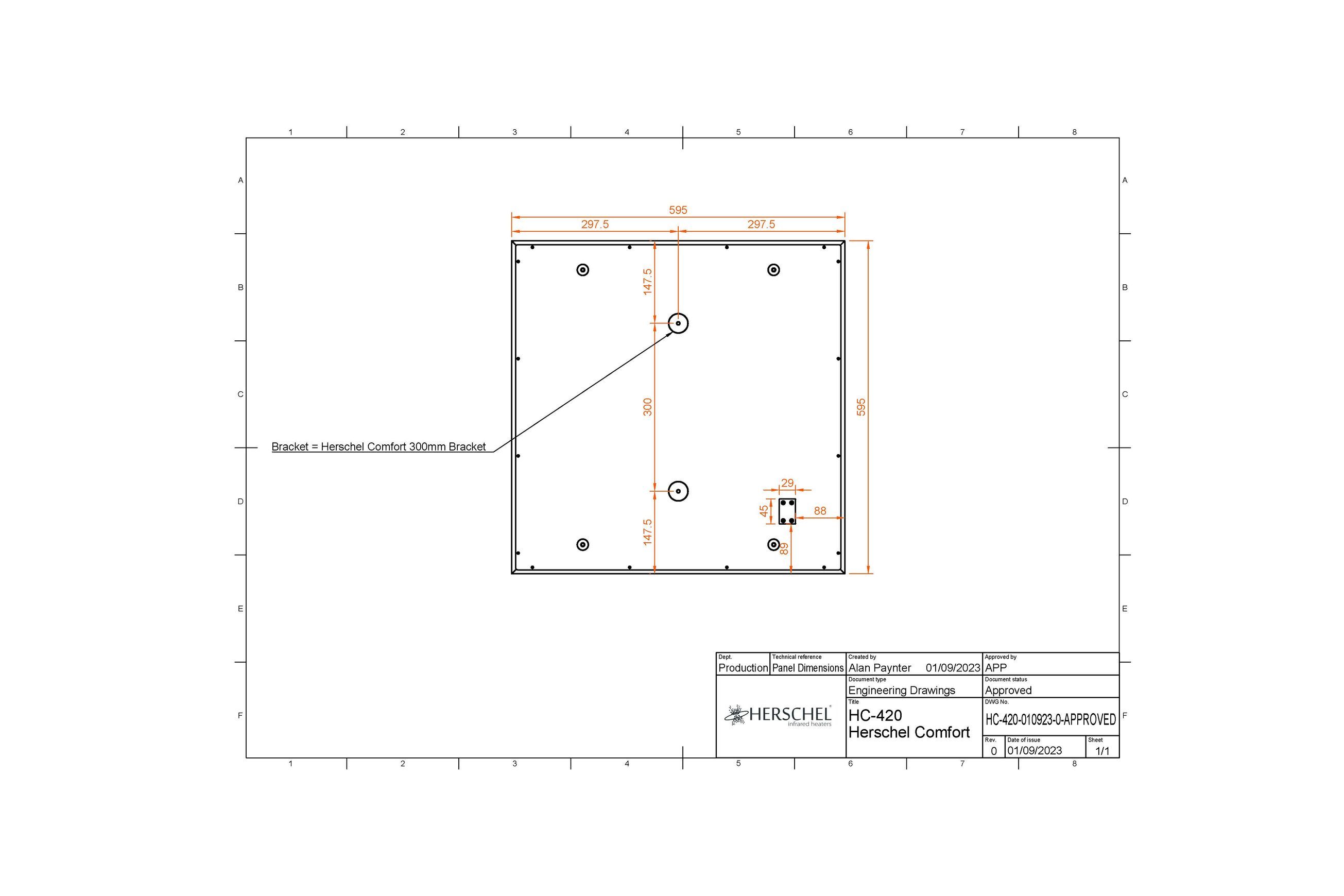 Comfort – White Infrared Heating Panel