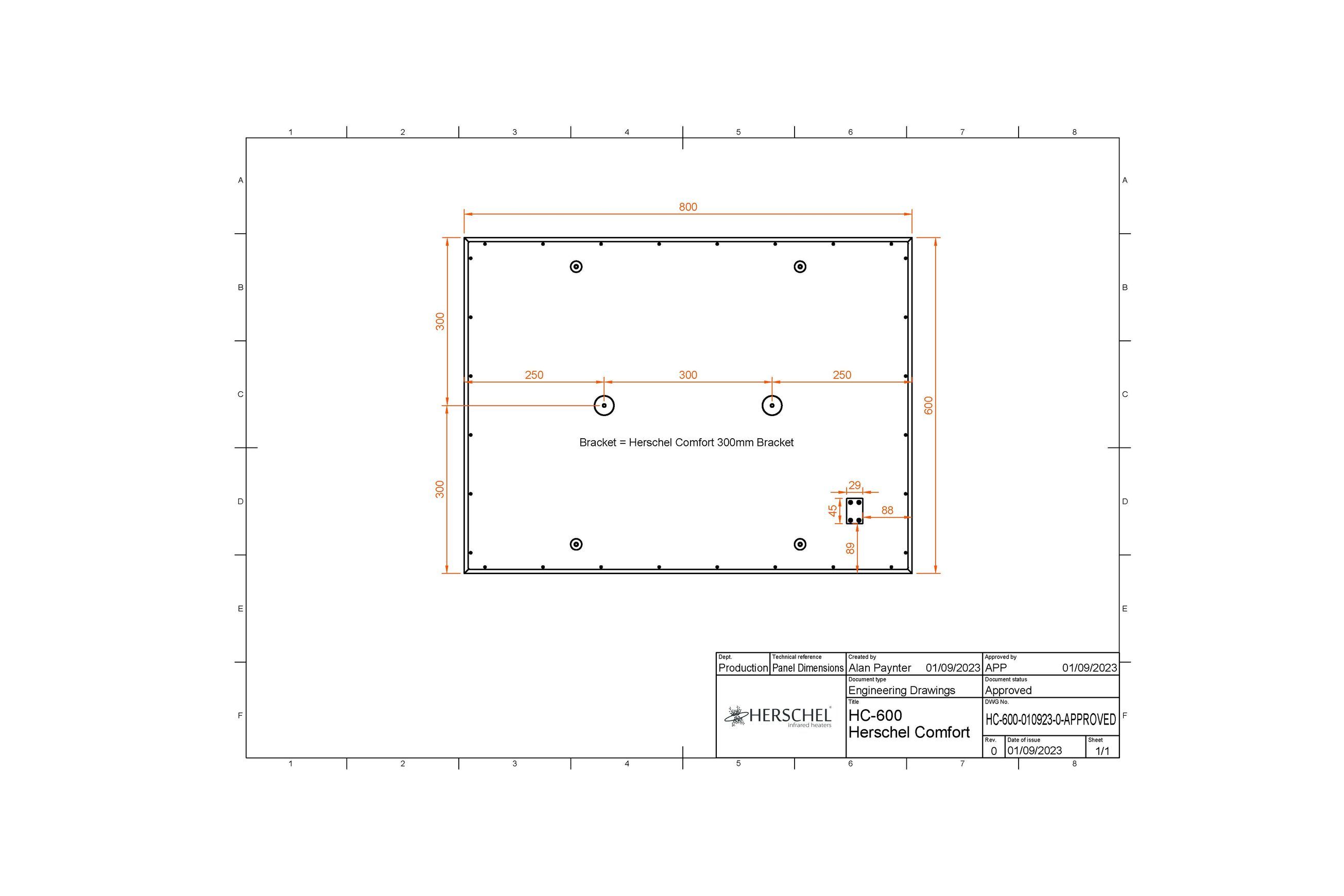 Comfort – White Infrared Heating Panel