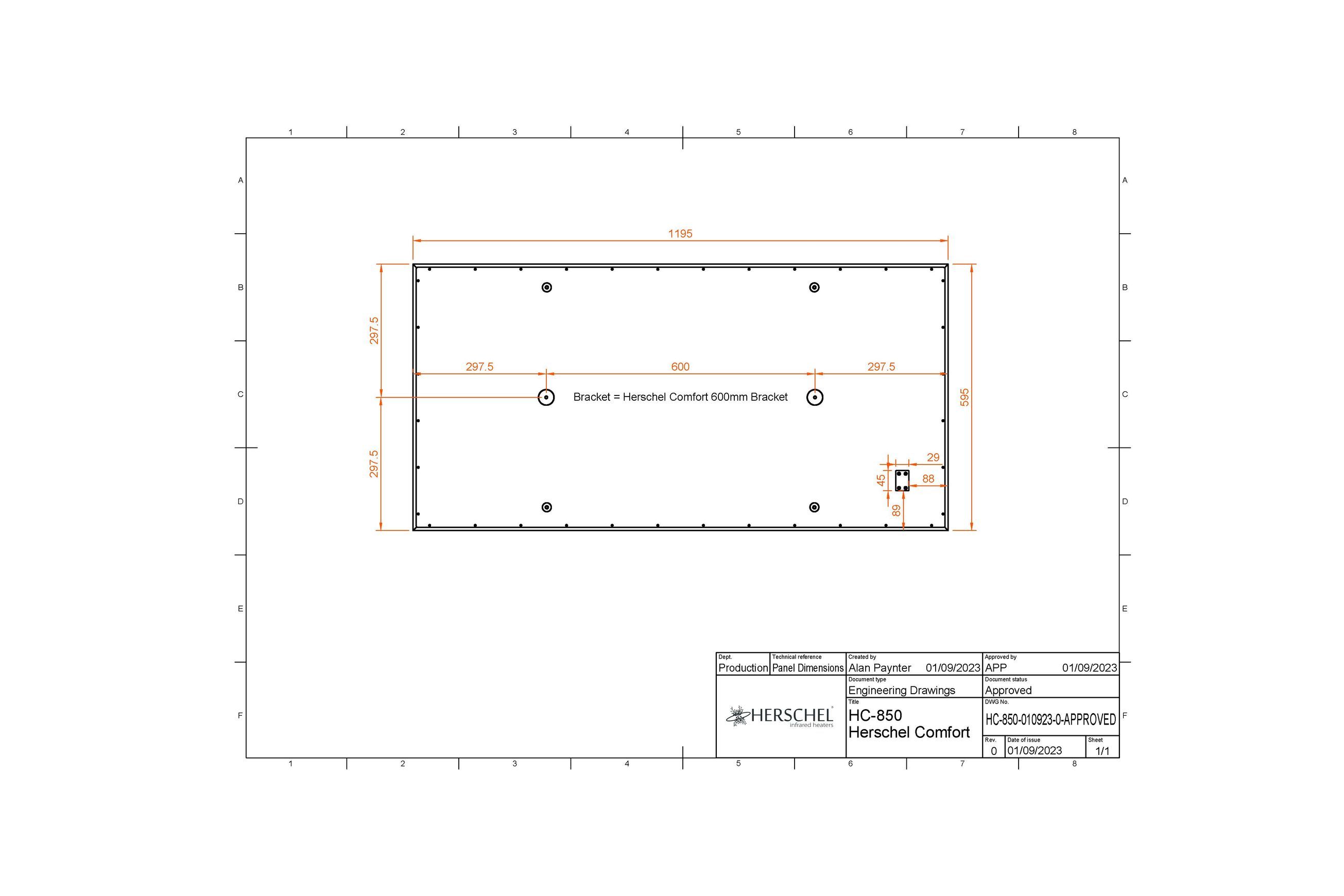 Comfort – White Infrared Heating Panel