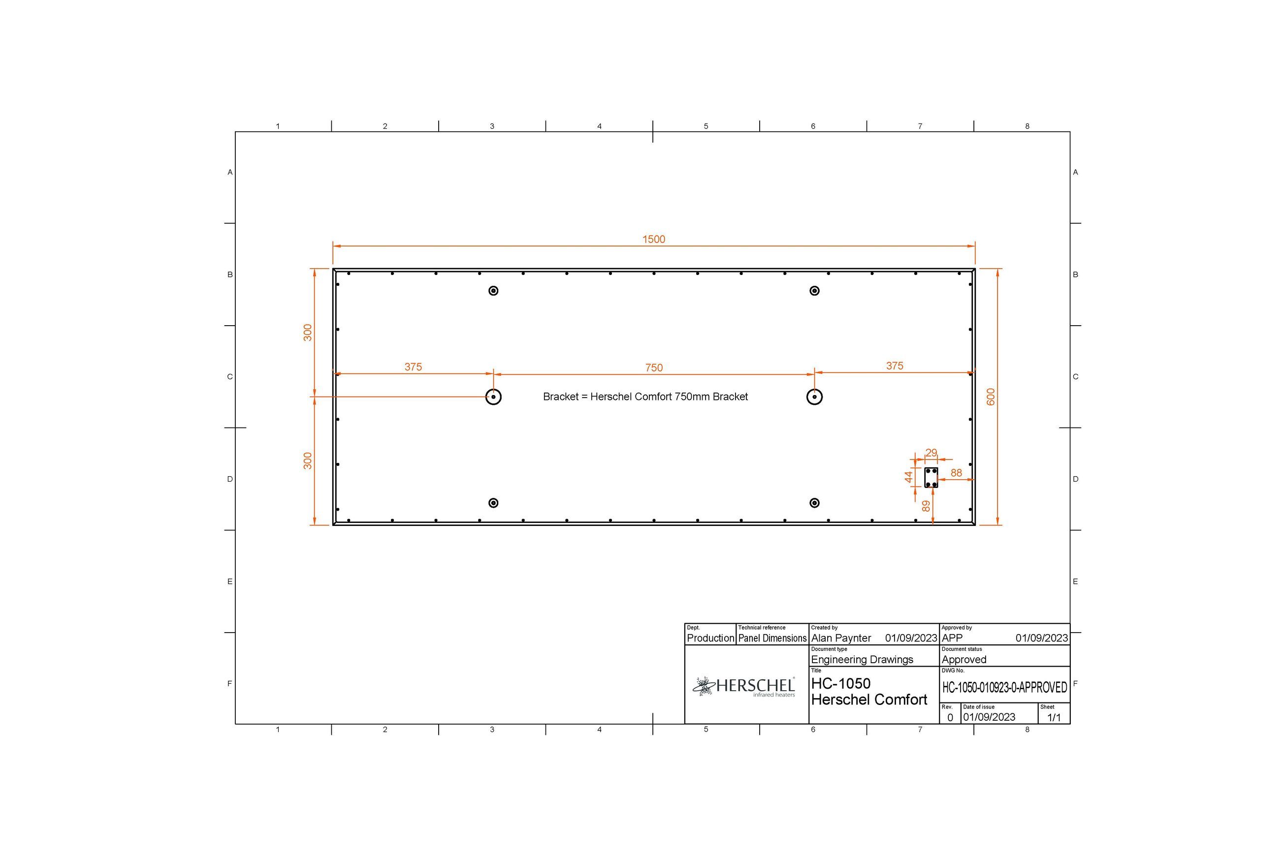 Comfort – White Infrared Heating Panel