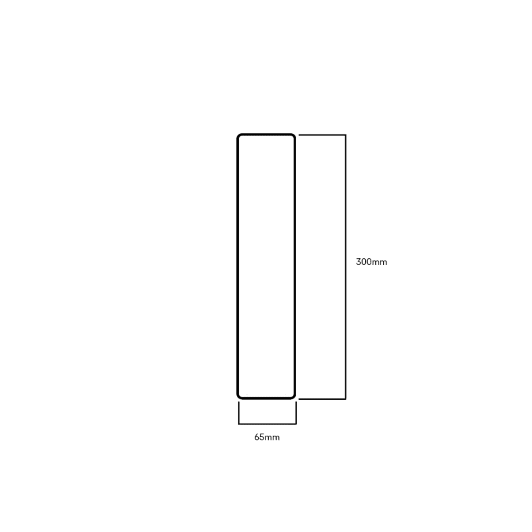 Lockwood 216/217 Series 10mm Radius Corner Push