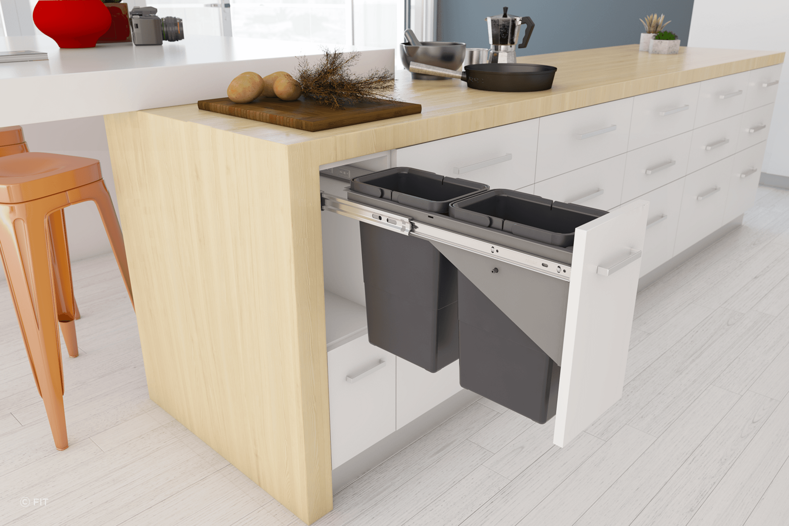 Tanova Simplex Pull Out Kitchen Bins