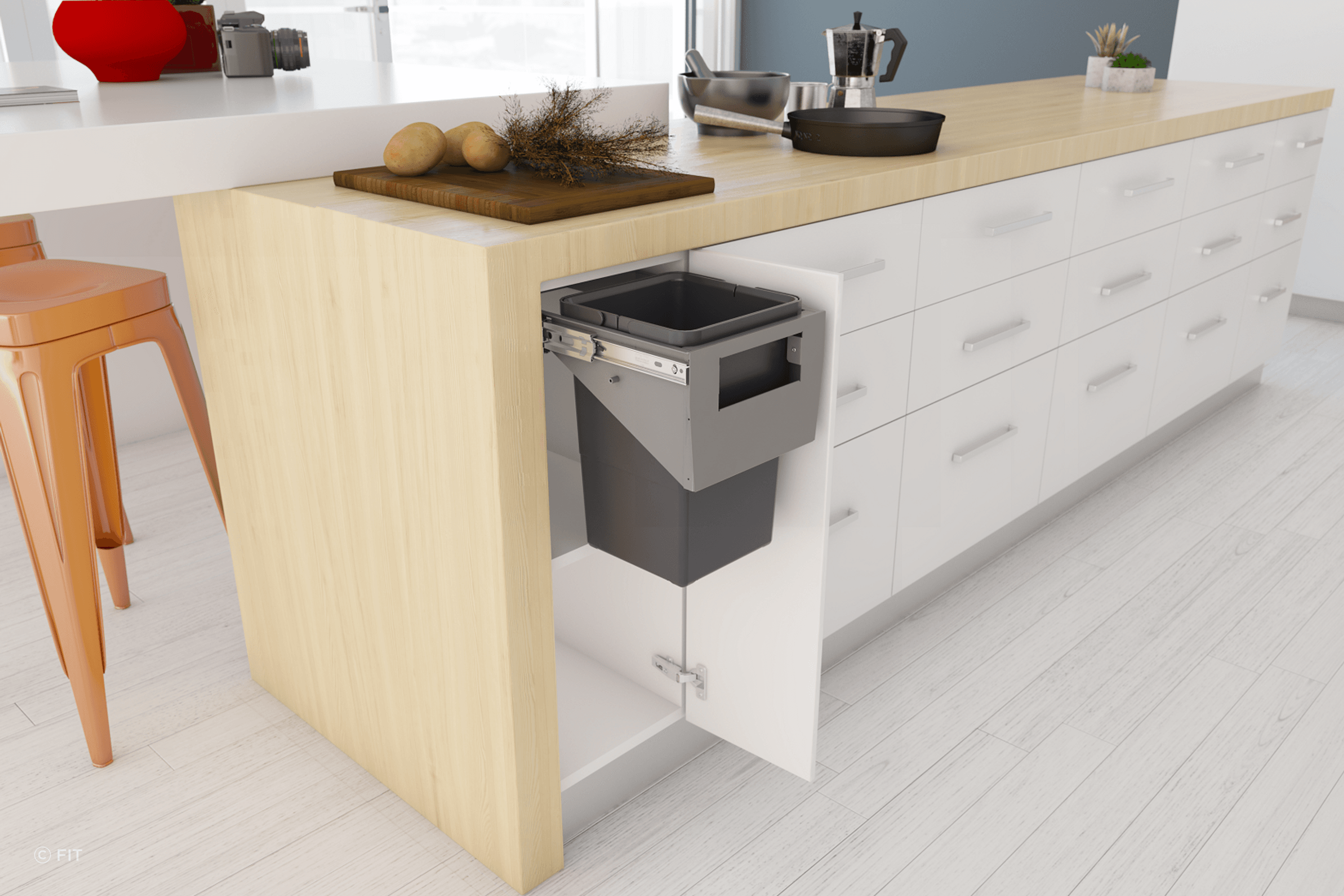 Tanova Simplex Pull Out Kitchen Bins